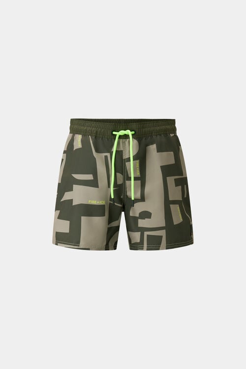 Badeshorts Nelson Khaki/Oliv-Grün