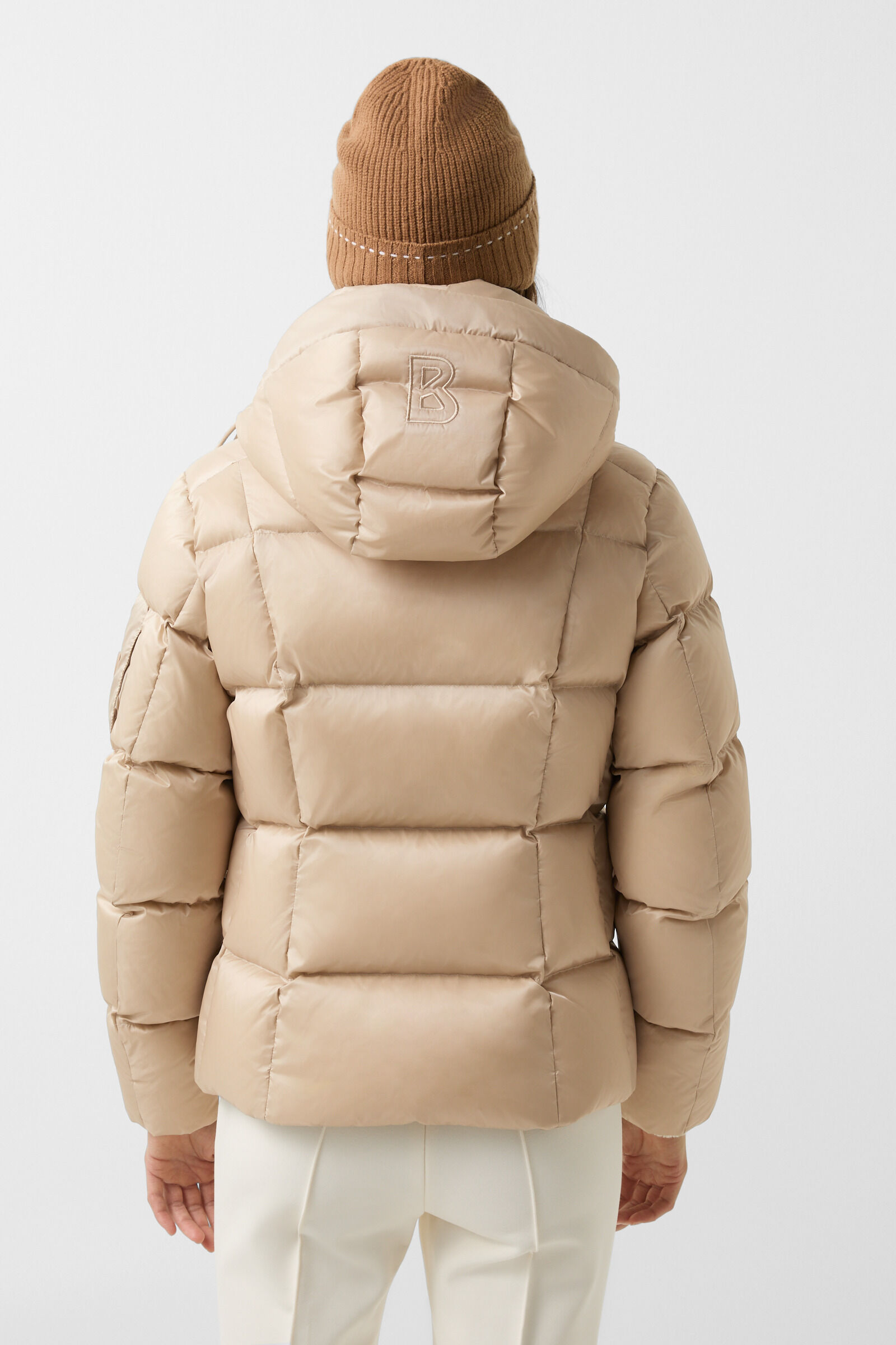 Feline down jacket Beige