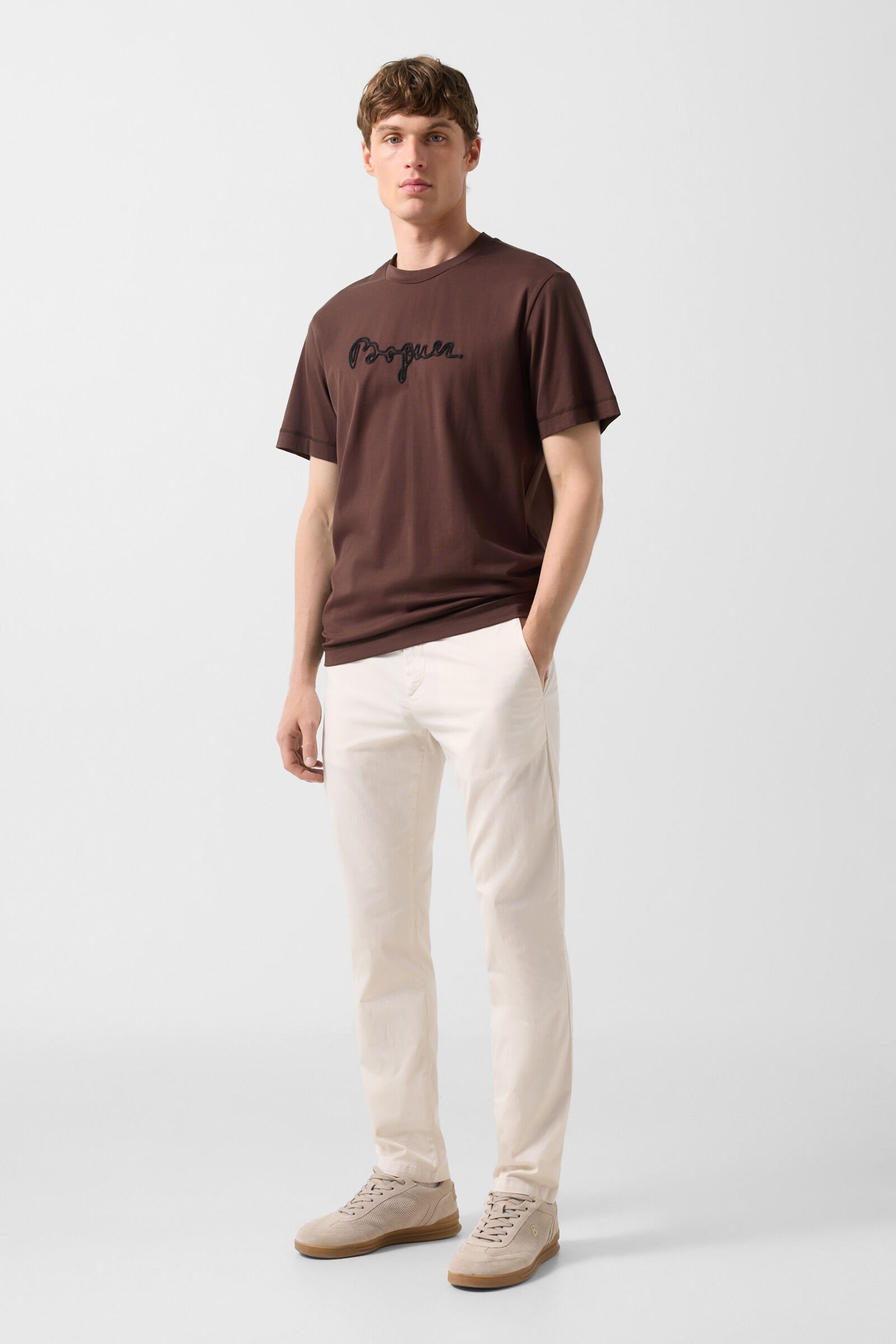 T-shirt Lukas Dark brown