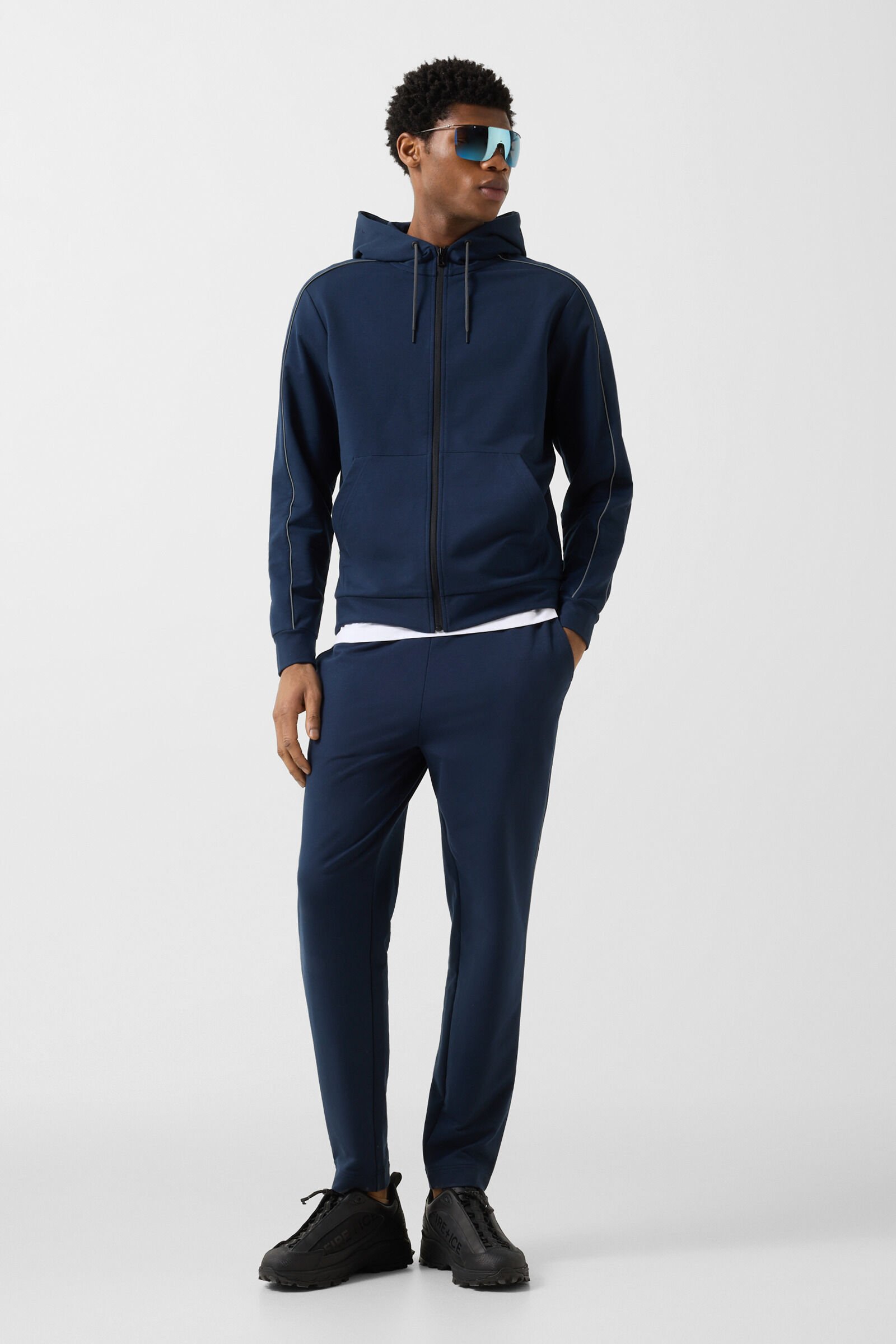 Uday jersey jacket Dark blue