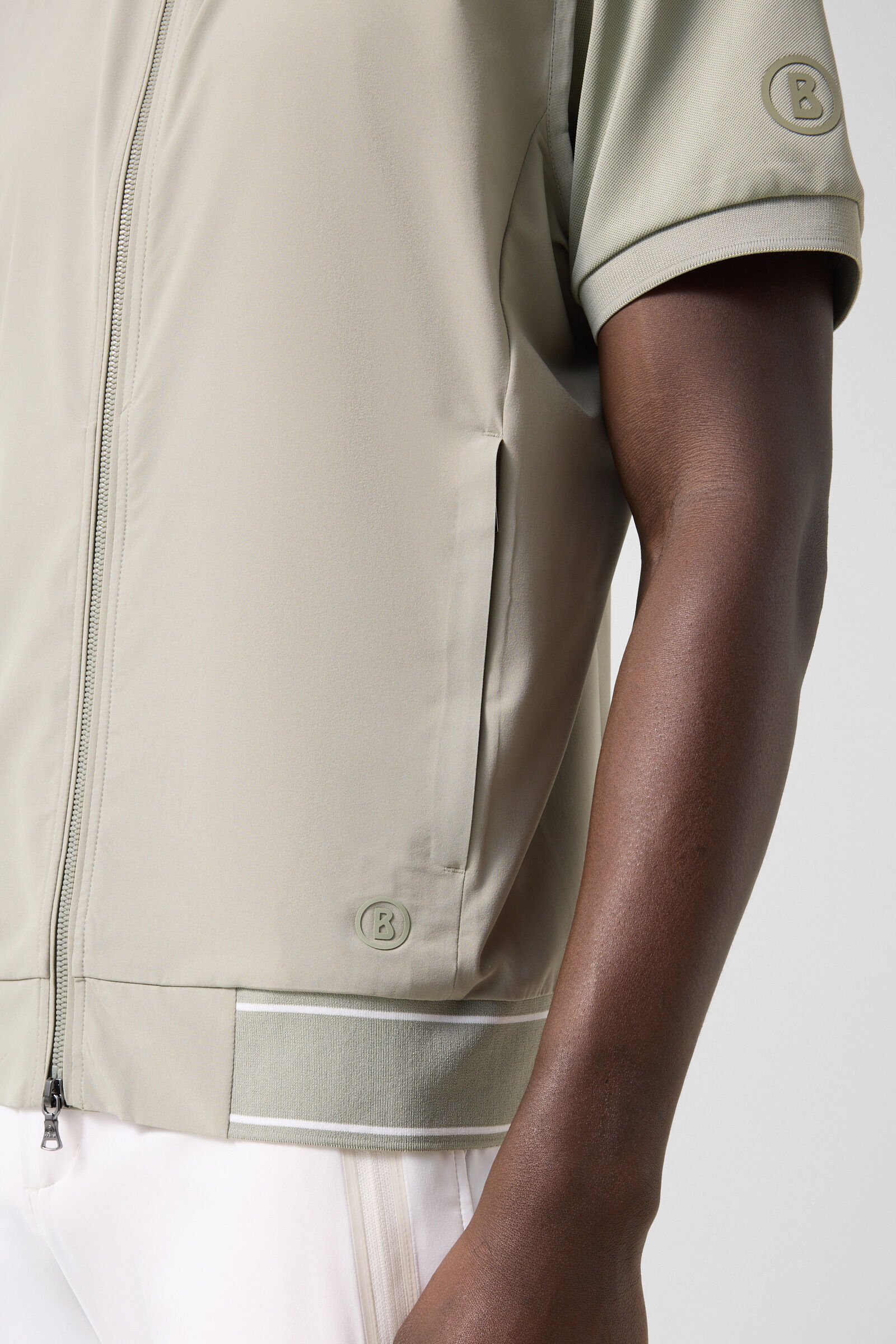 Mahdi functional waistcoat Eucalyptus