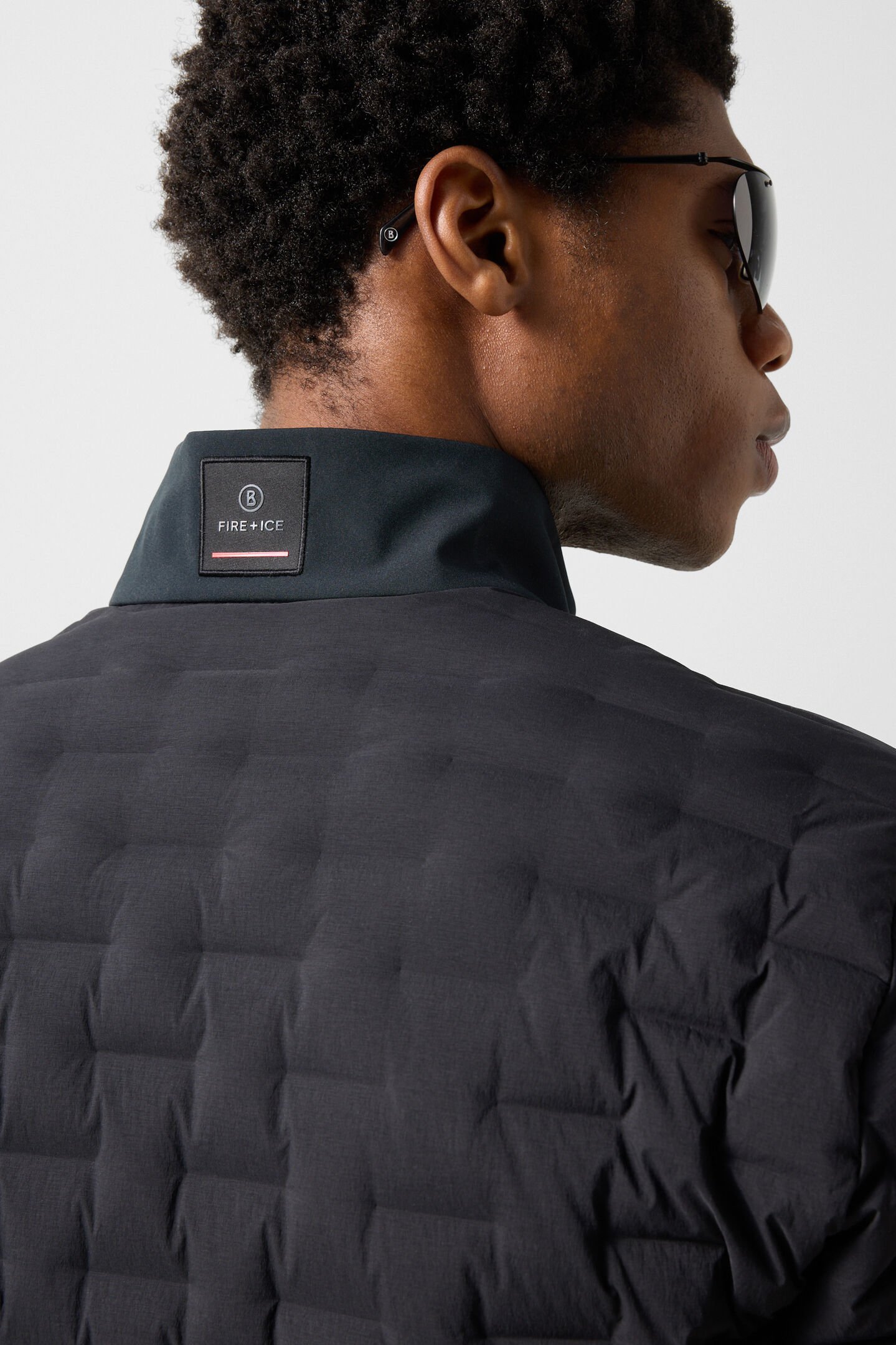 Lightweight down jacket grey Black