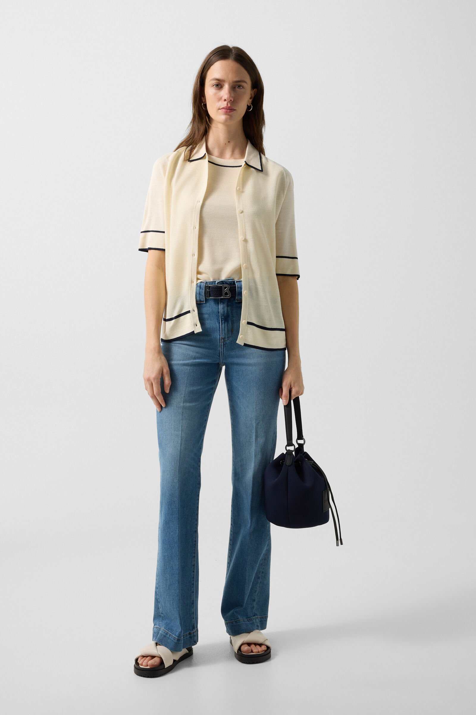 Bucket bag Alvier Ines Dark blue