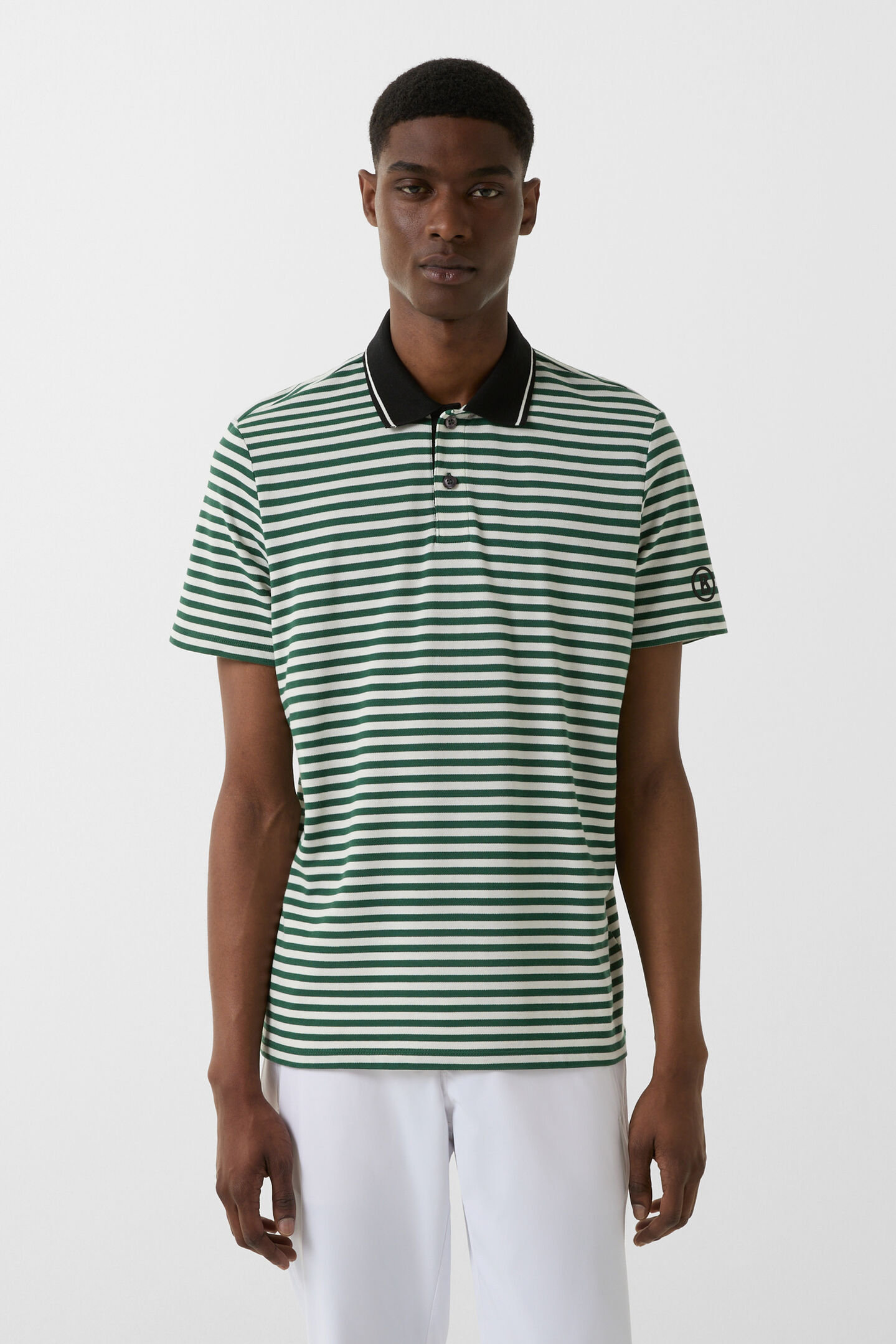 Andy functional short-sleeved top Dark green/white