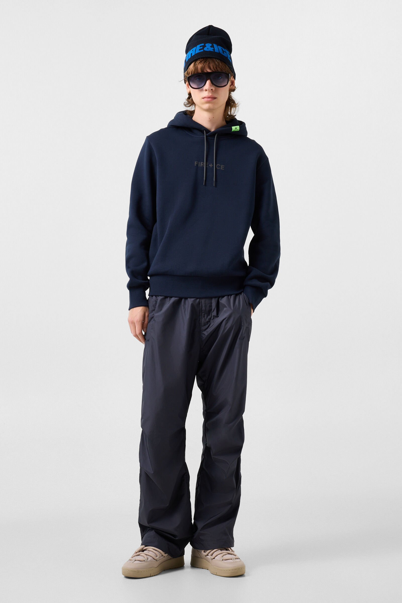 Covell Cotton Hoodie Navy