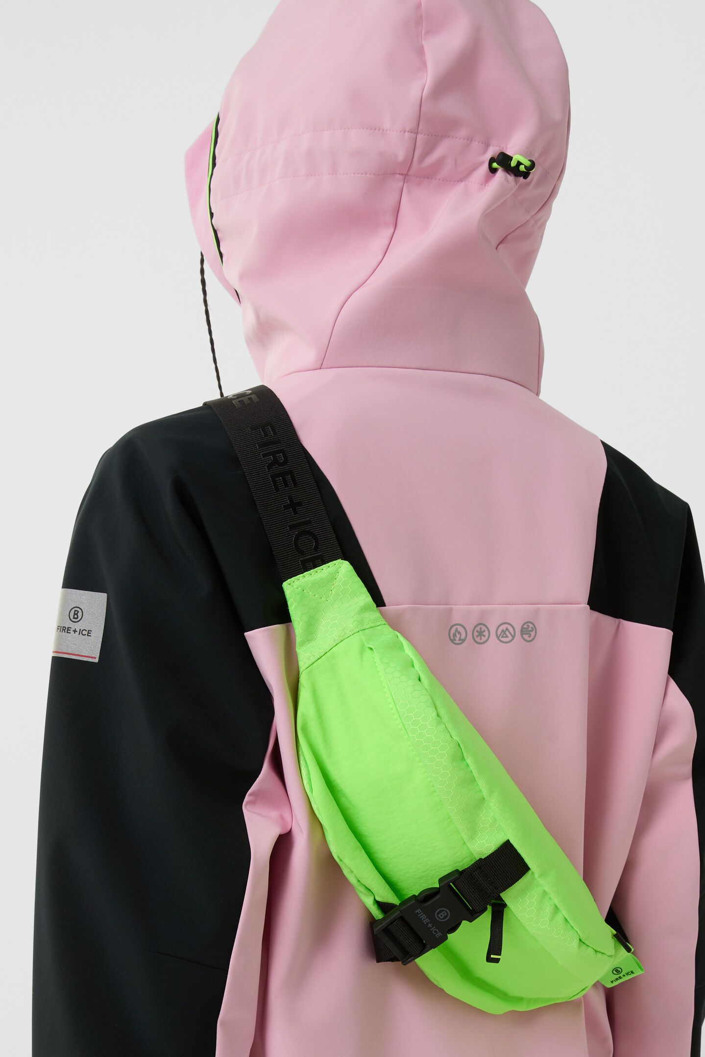 Leska softshell jacket Pink/black