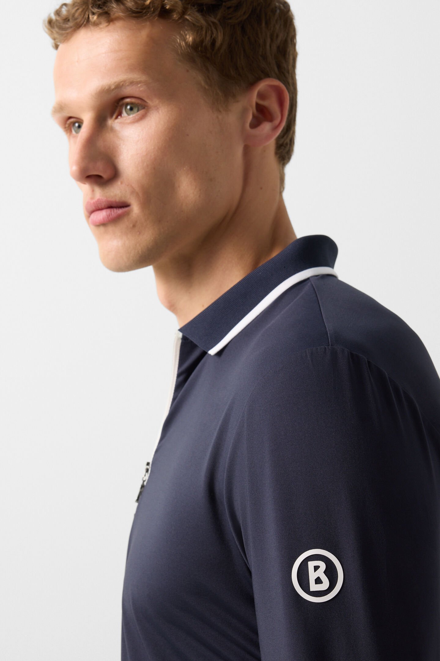 Polo-Longsleeve Jonah Navy-Blau