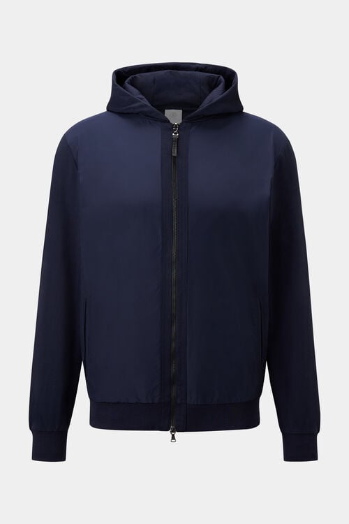 Devon hybrid jersey jacket Navy blue