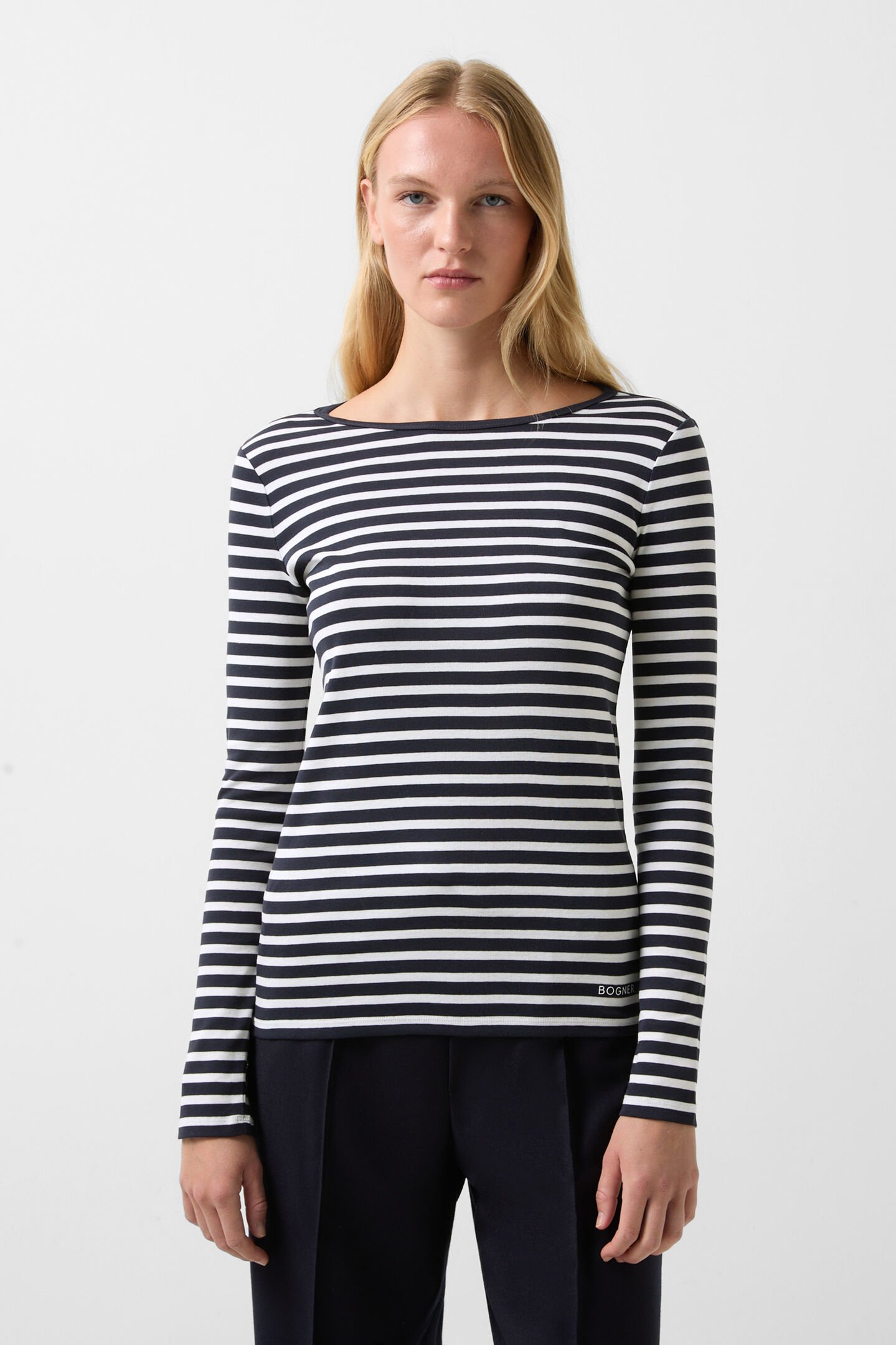 Louna longsleeve Dark blue/white