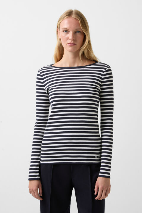 Louna longsleeve Dark blue/white Louna longsleeve Dark blue/white