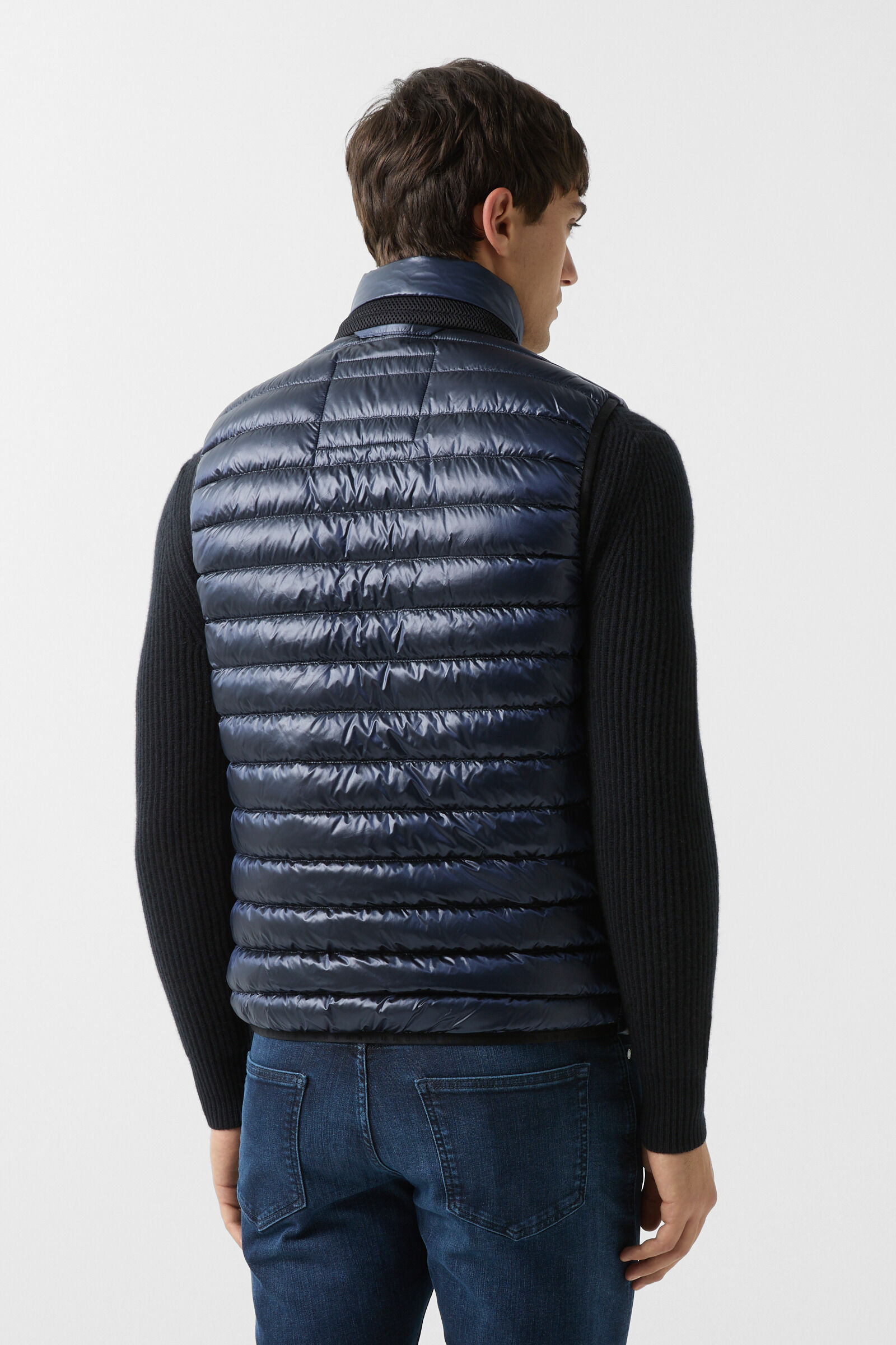 Lasse quilted waistcoat Dark blue