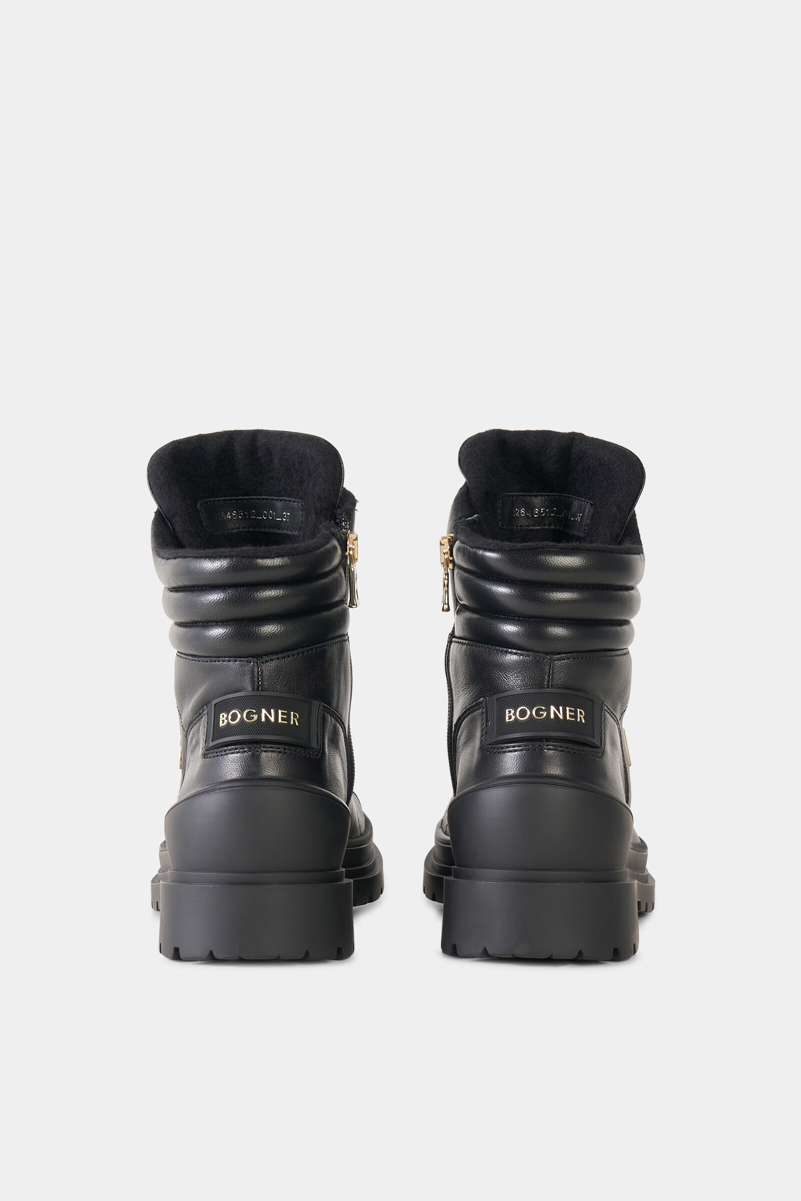 St. Moritz lace-up boots with spikes Black