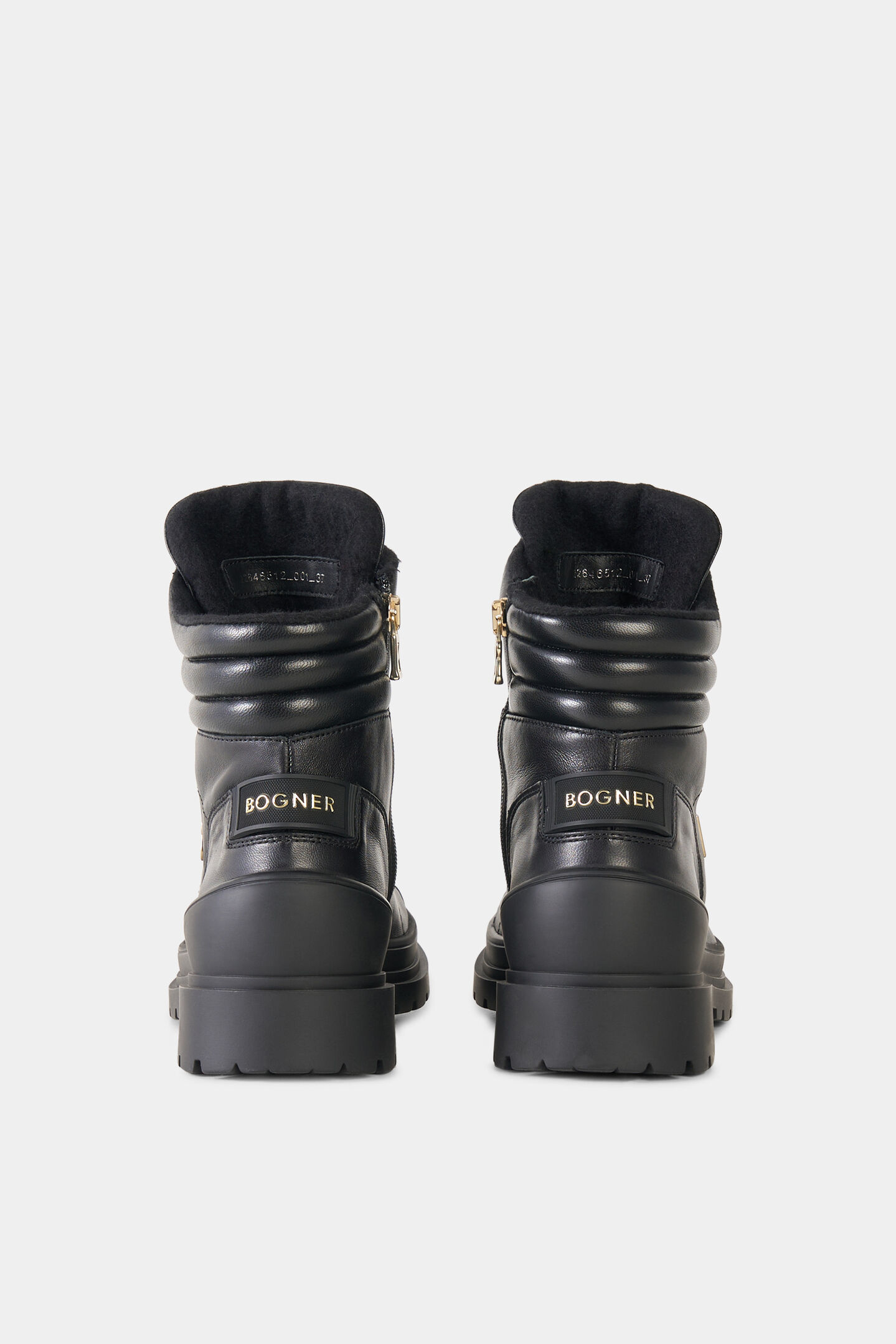 St. Moritz lace-up boots with spikes Black