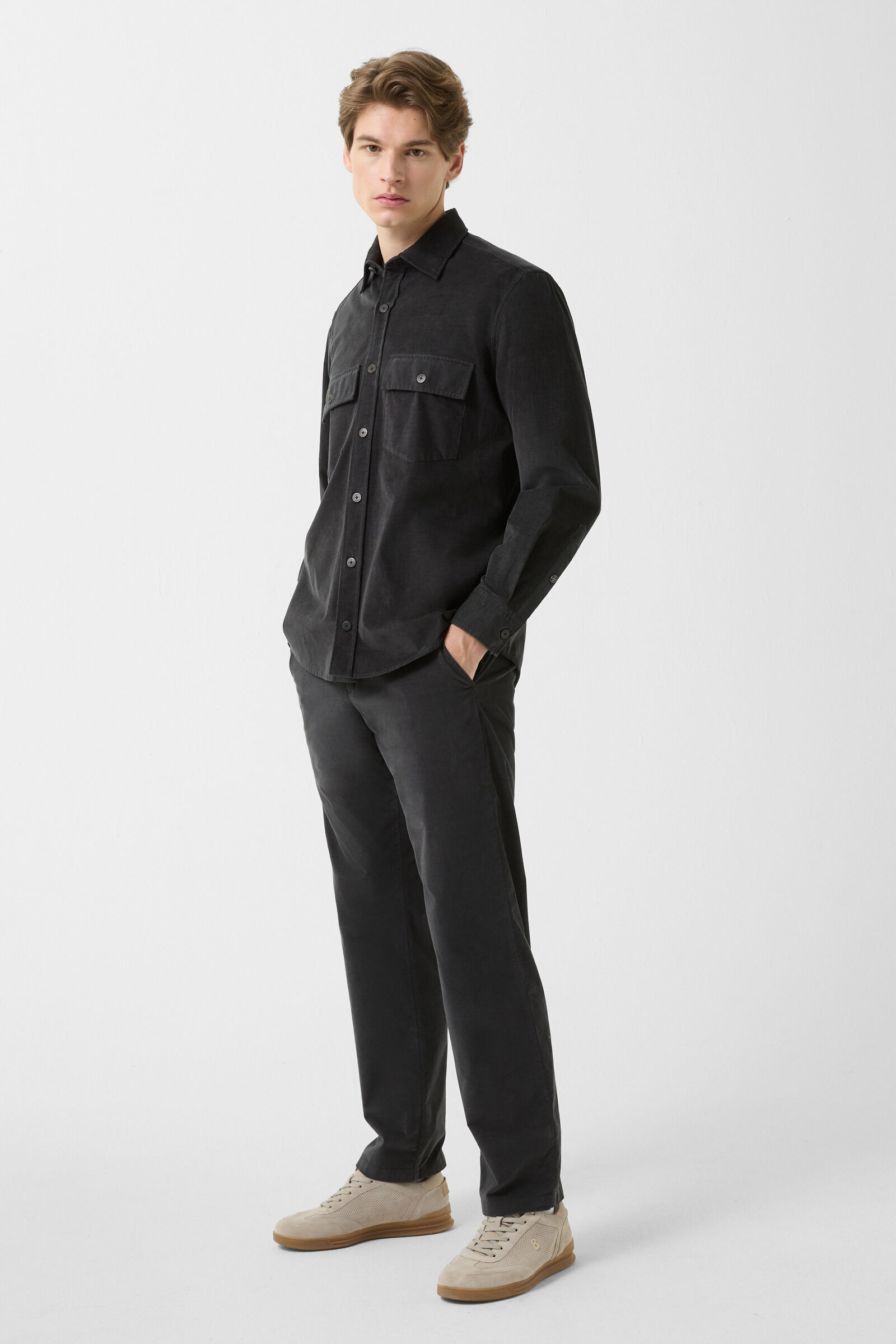 Marcus corduroy trousers Anthracite