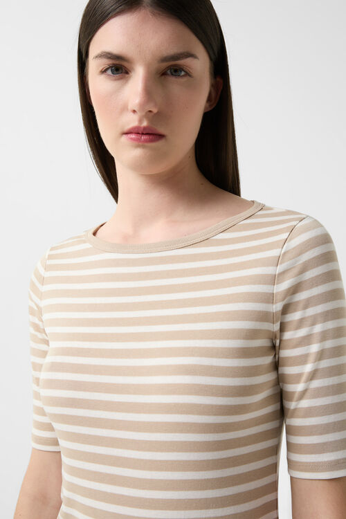 T-shirt Louna Beige/Off-White