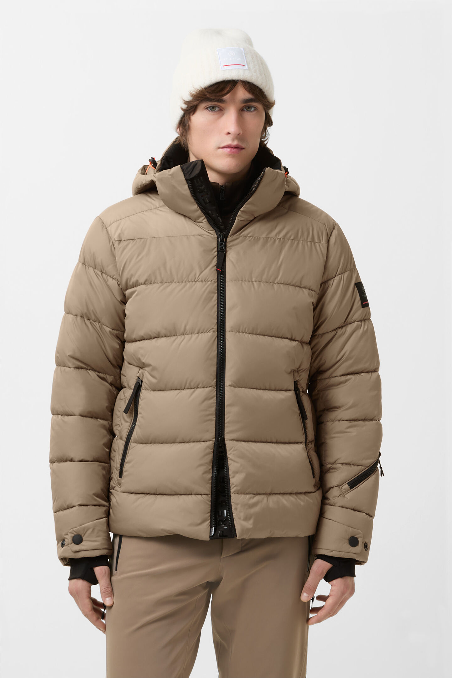 Skijacke Luka Karamell