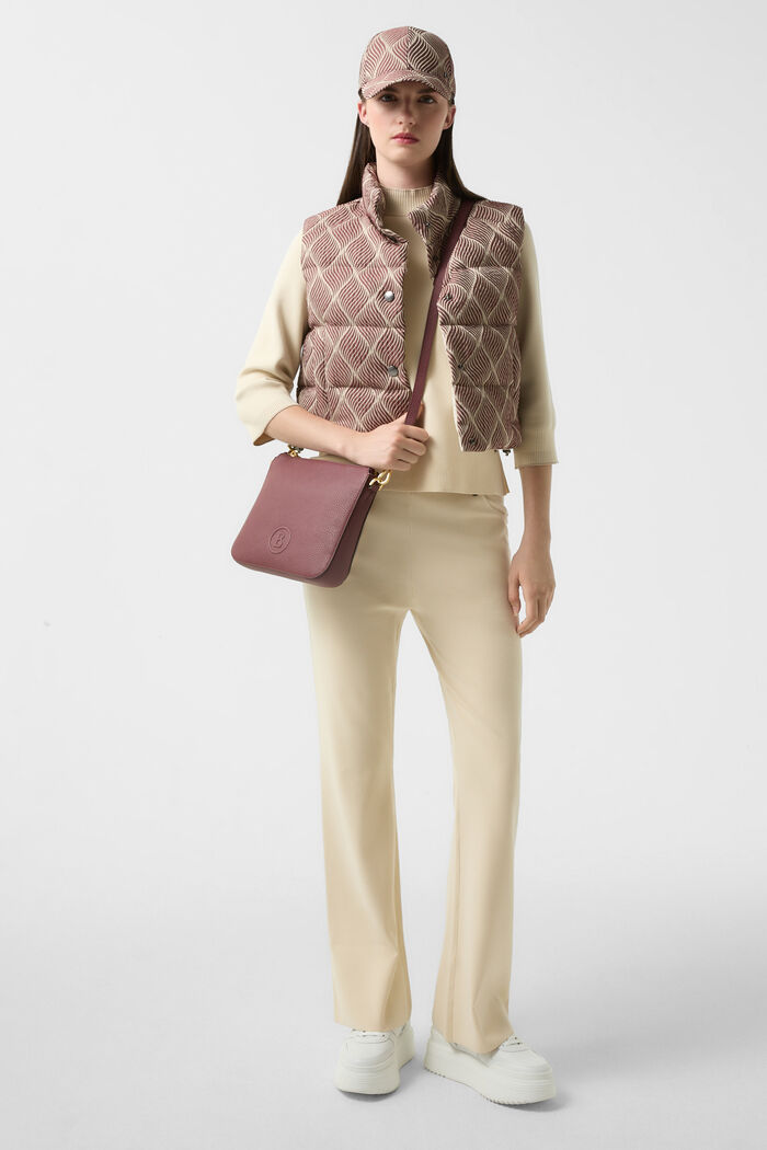 Cropp down waistcoat Latoya Wine red/cream Cropp down waistcoat Latoya Wine red/cream