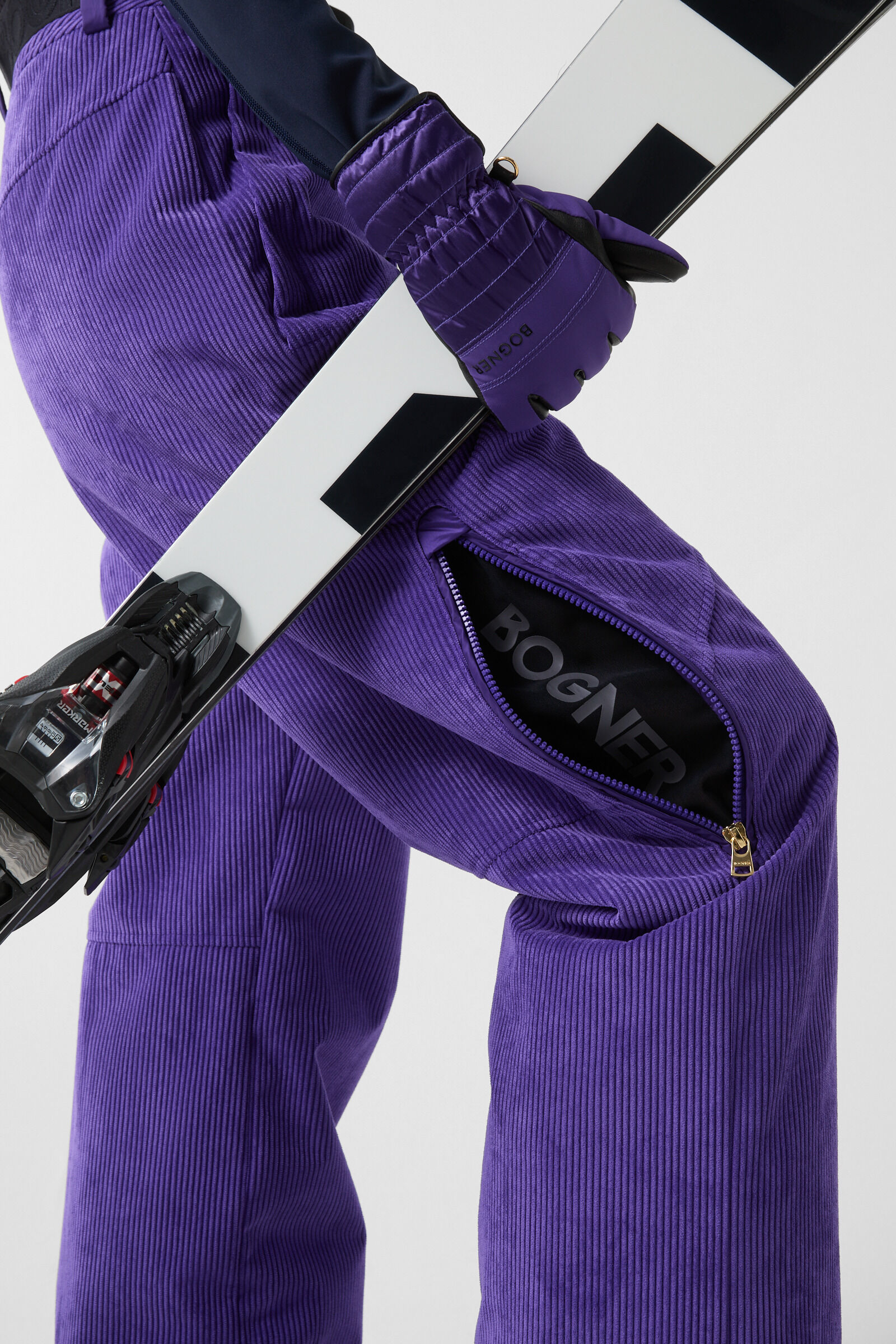 Corduroy ski trousers Any Violet