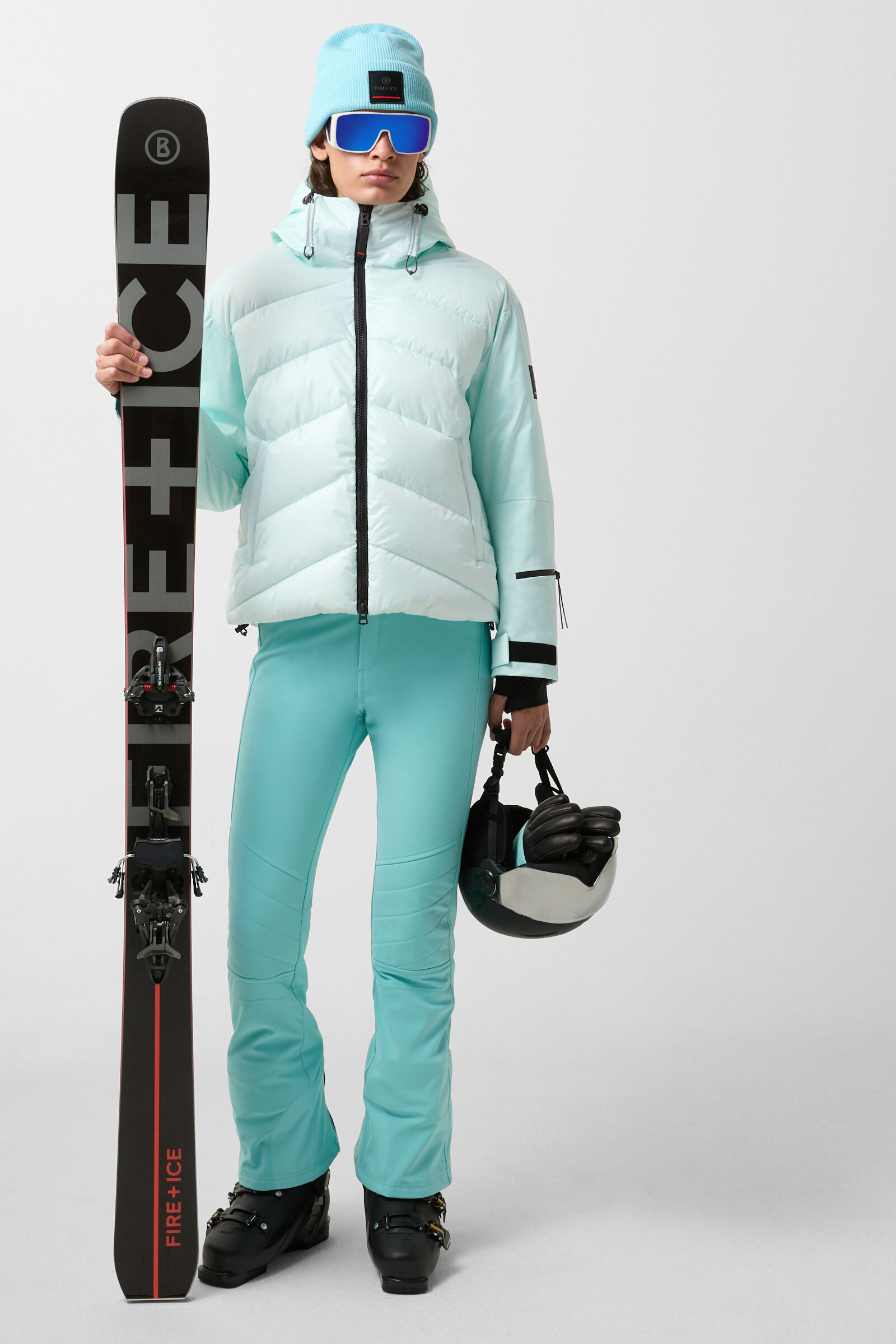 Veste matelass&eacute;e de ski Talina Menthe