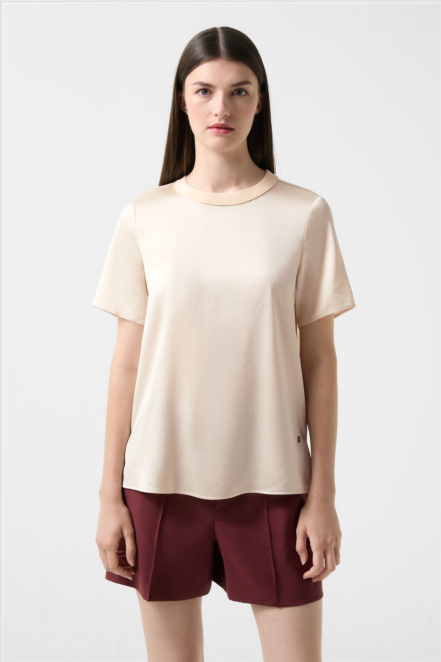 Satin shirt Dylan Cream
