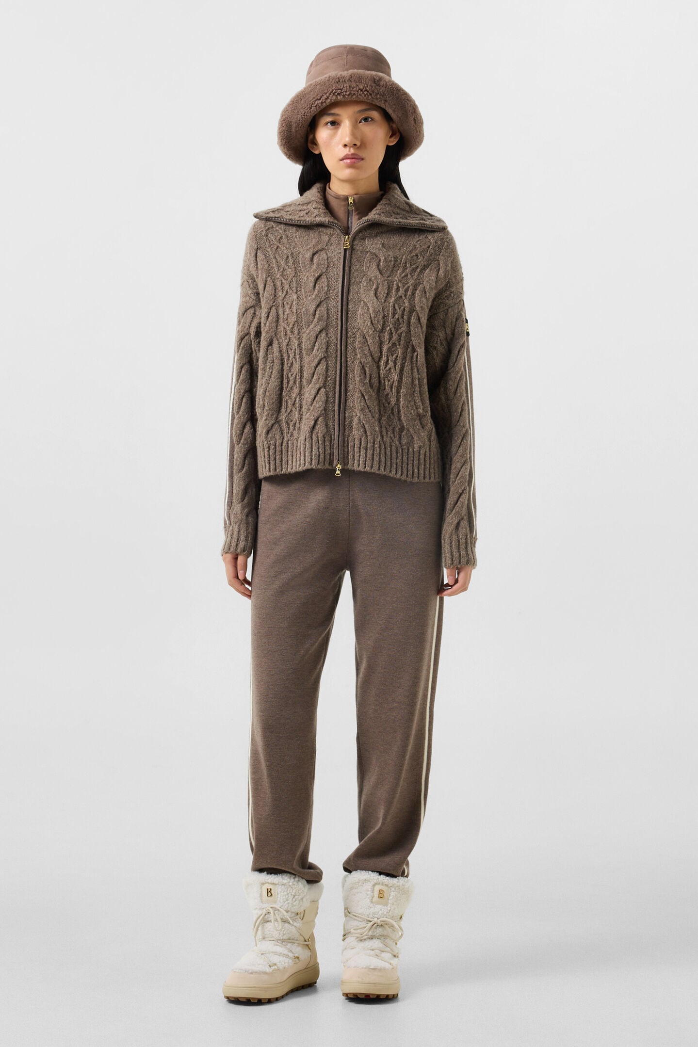 Lotta Virgin Wool Knit Jacket Hazel