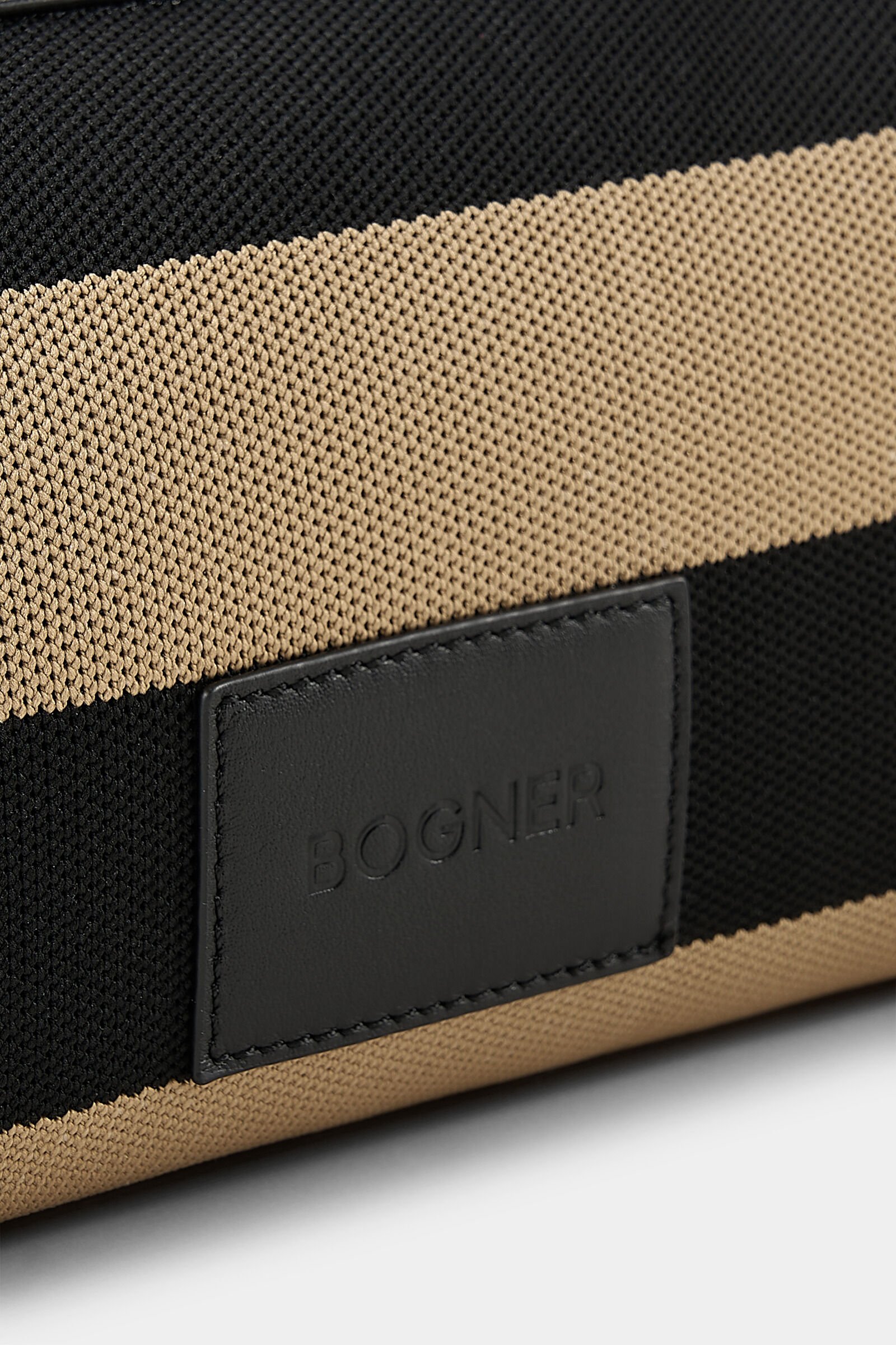 Schultertasche Vaduz Mala Schwarz/Beige