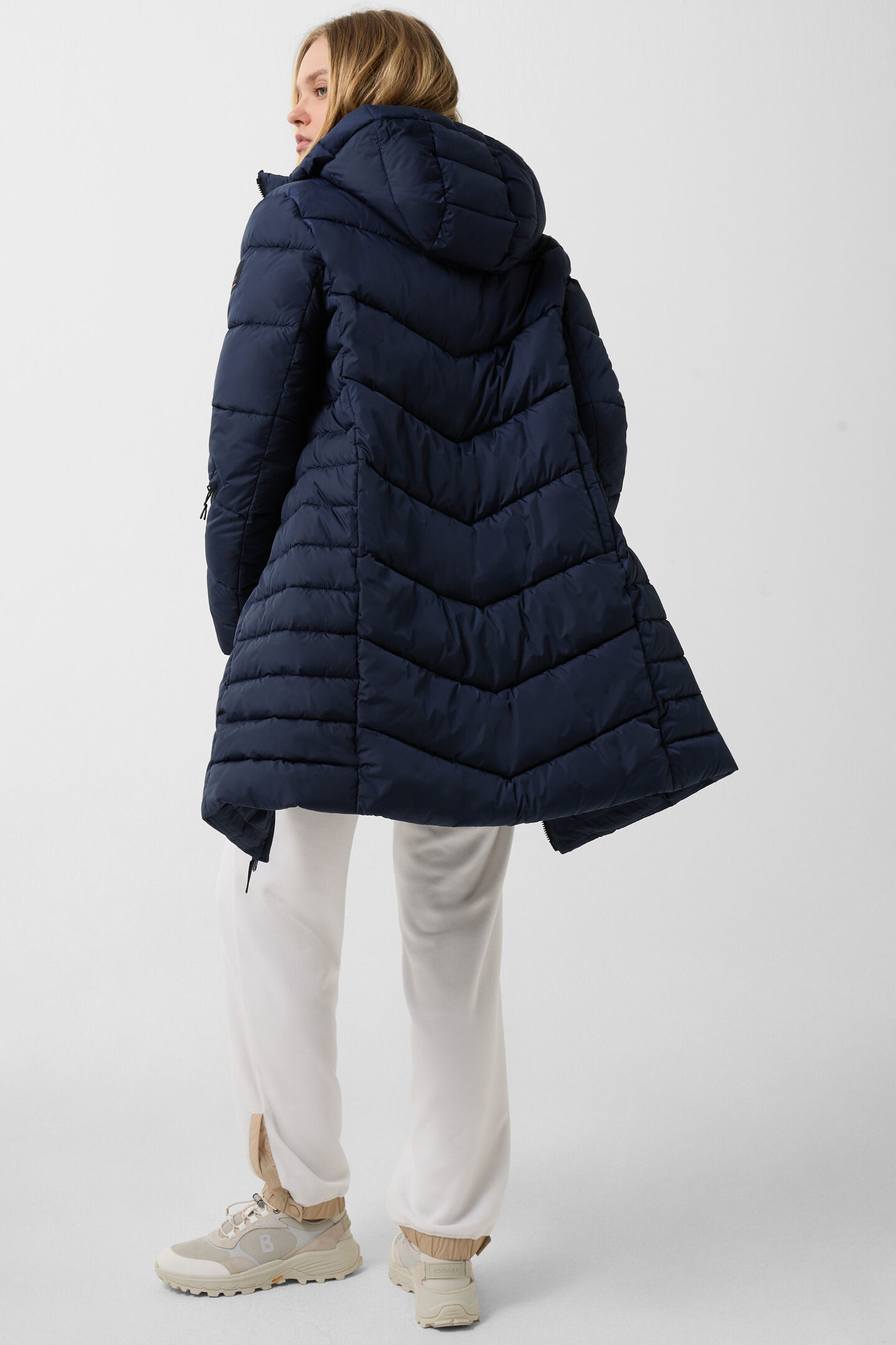 Aenny quilted coat Navy blue