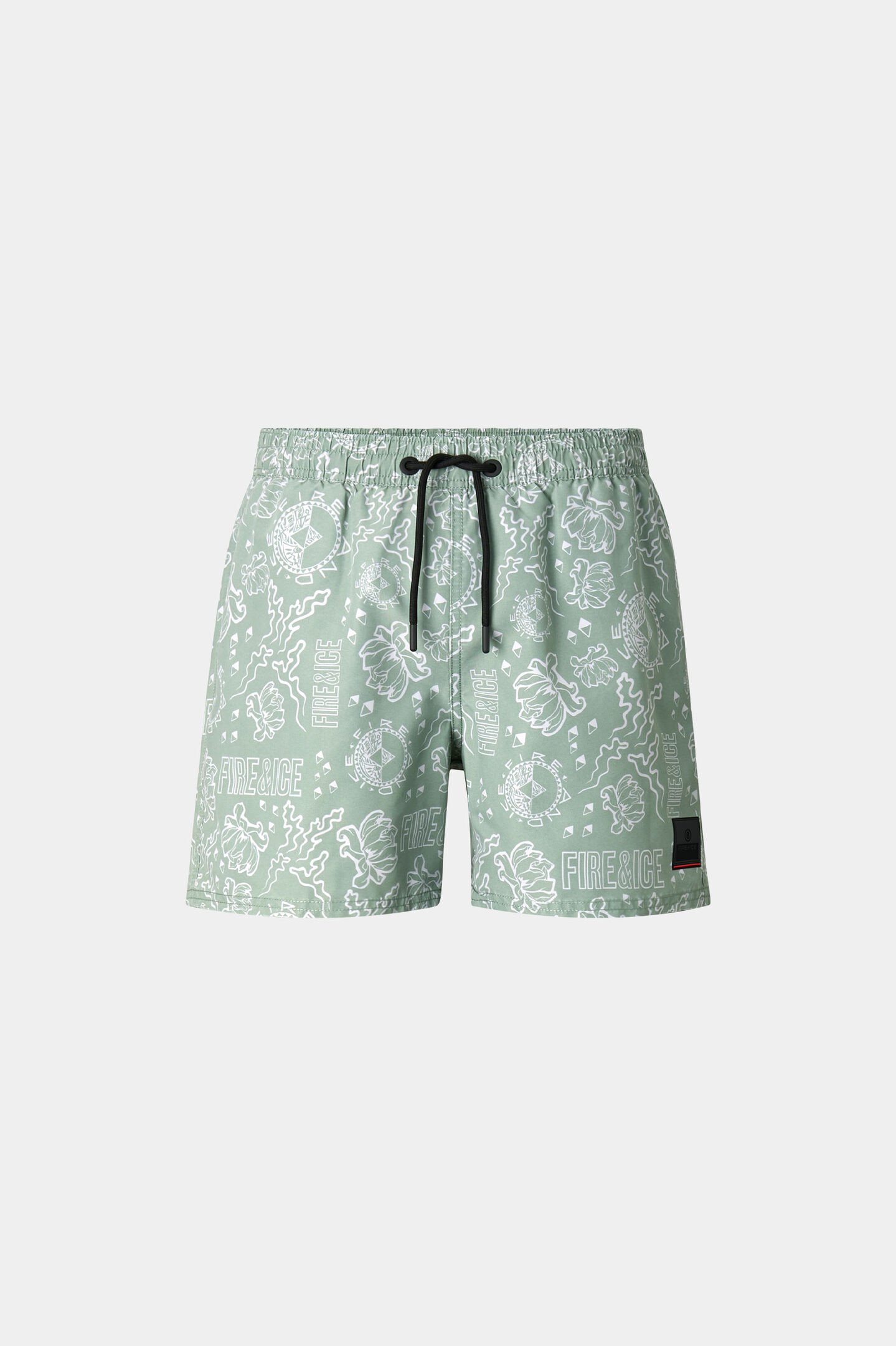 Nelson swim trunks Eucalyptus/white