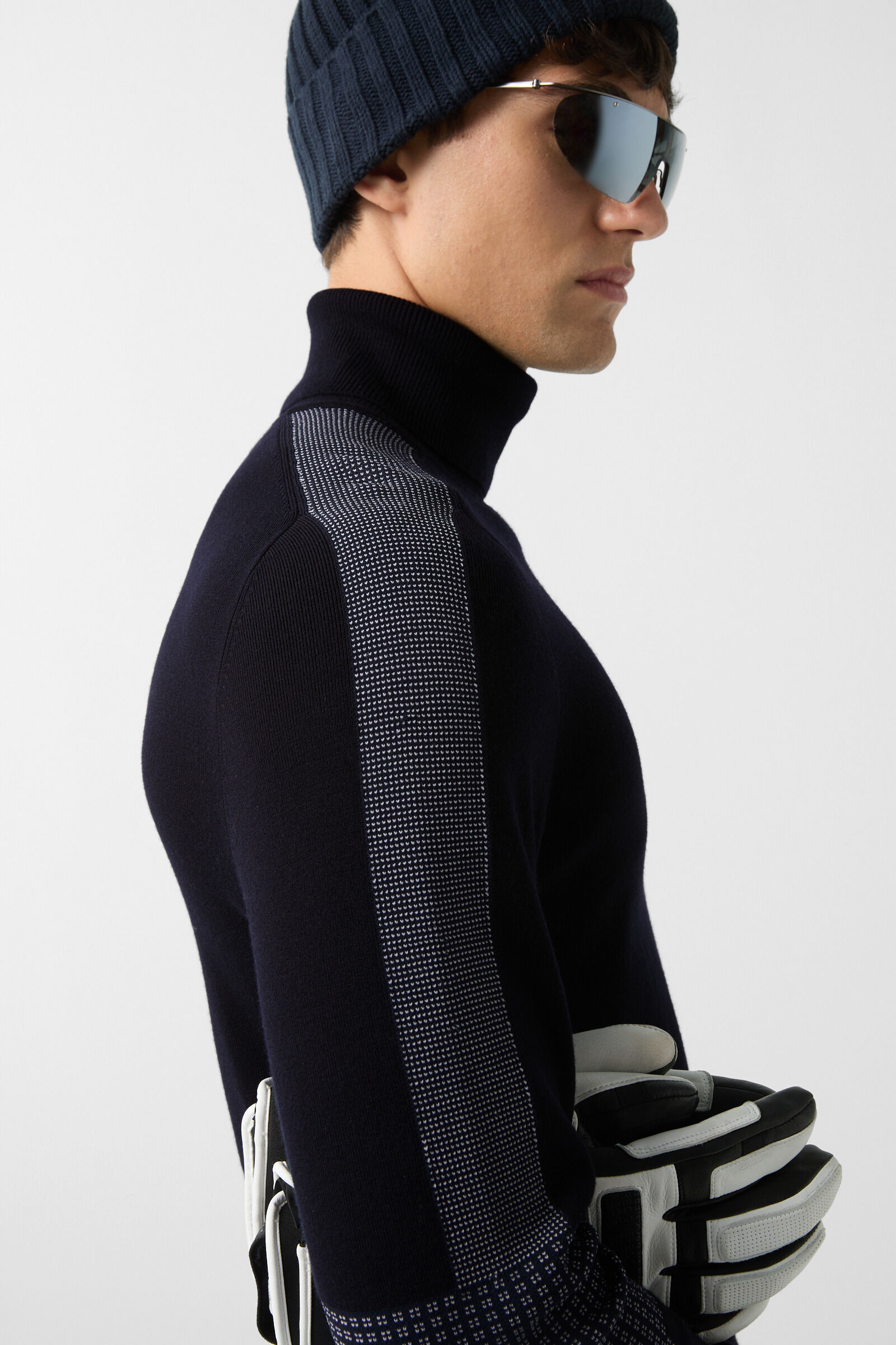 Emil turtleneck jumper Navy blue