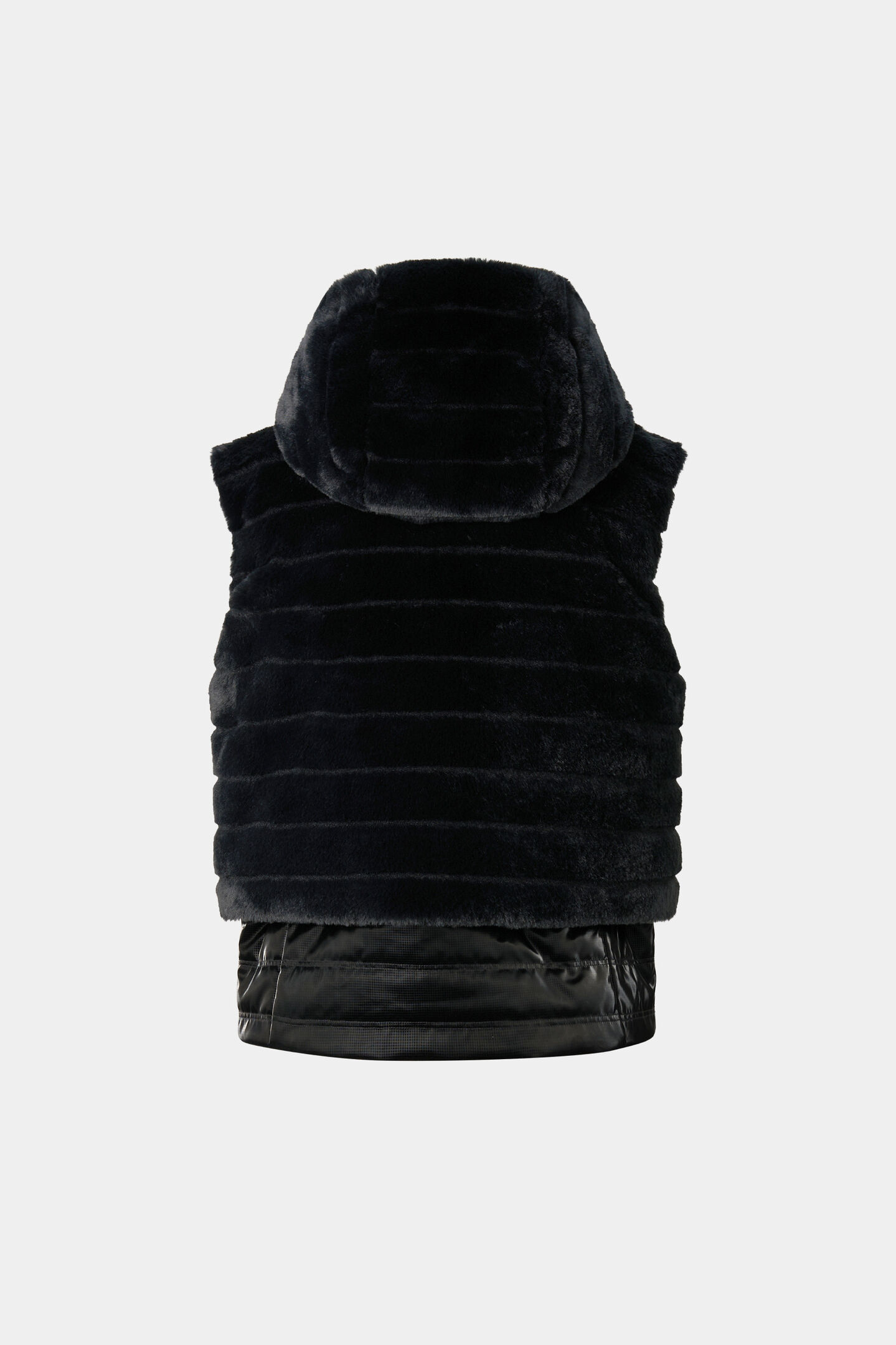 Manda faux fur down waistcoat Black