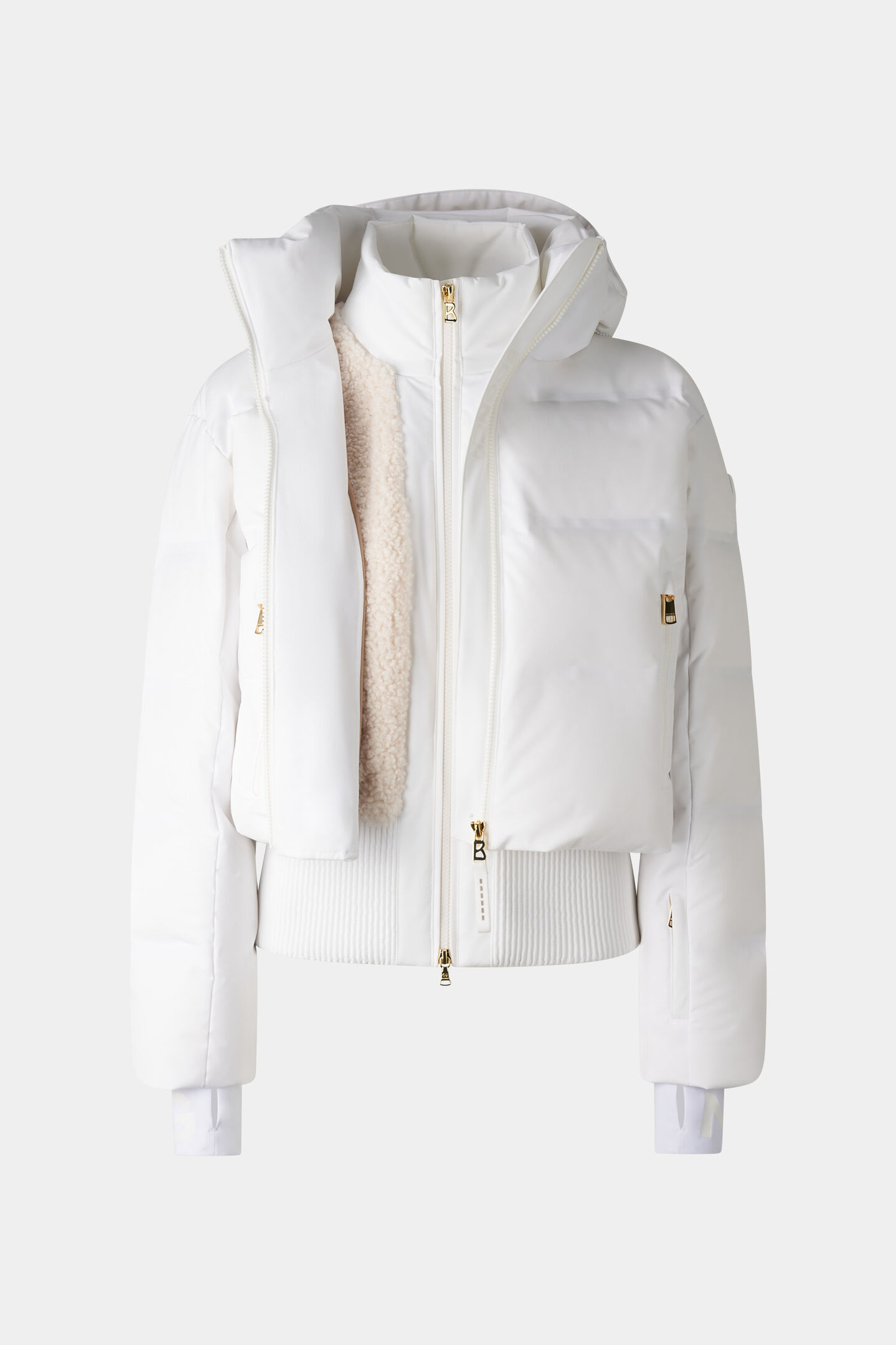 2-in-1 down ski jacket Suri White