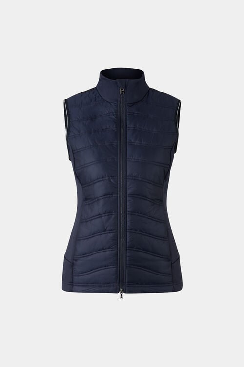 Fibi mid-layer hybrid waistcoat Navy blue