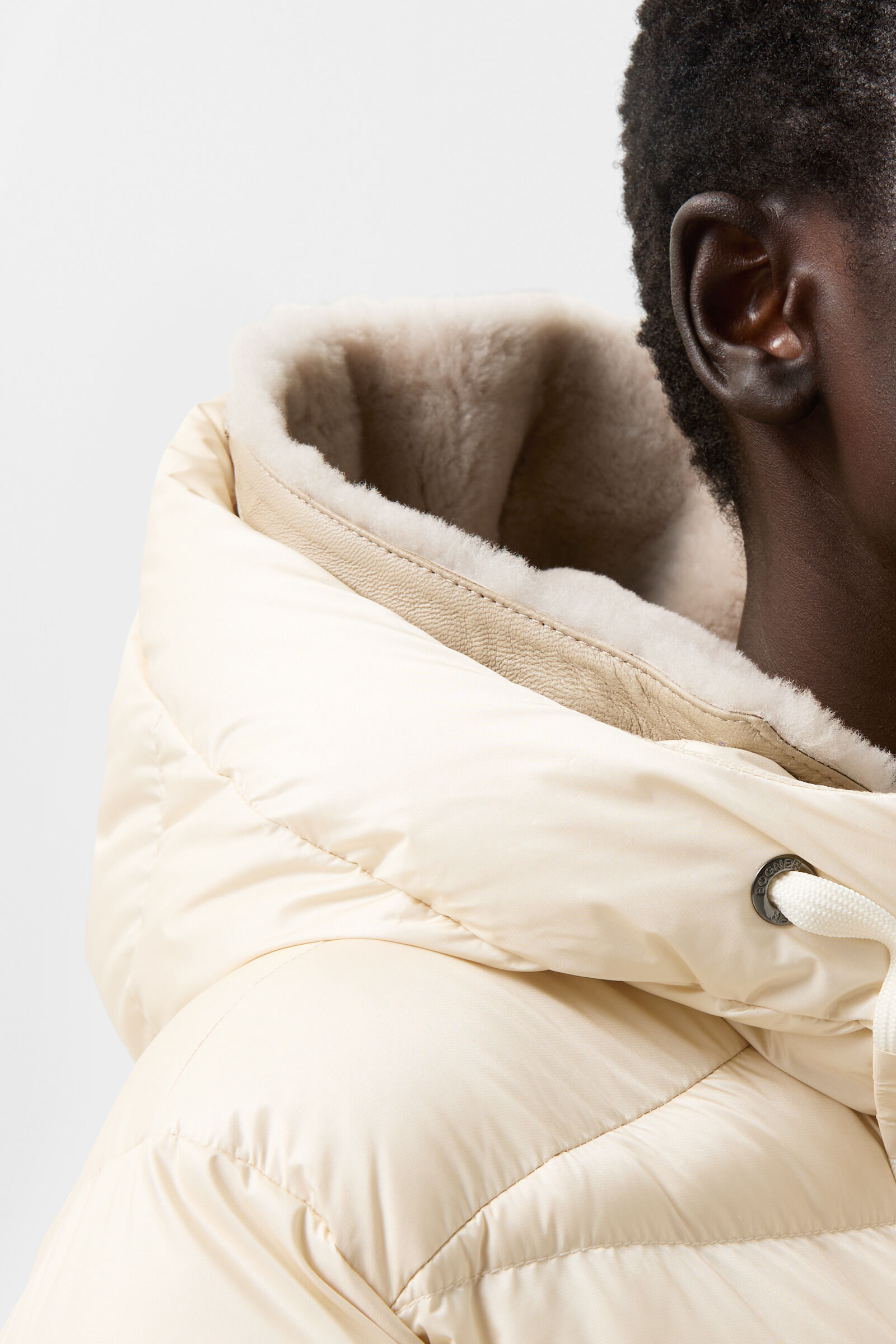 Manteau de duvet Jonna Cr&egrave;me