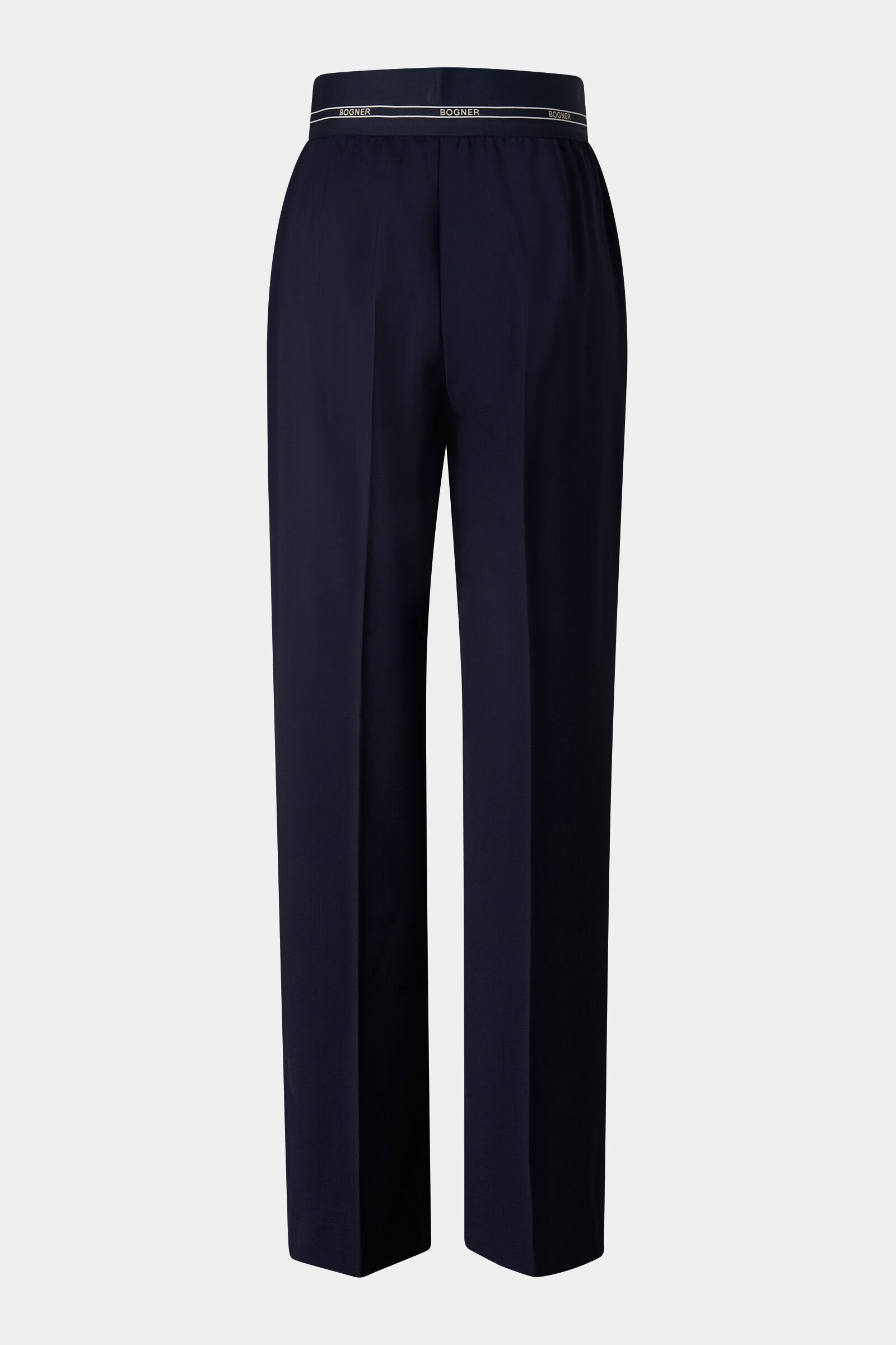 Terry virgin wool trousers Navy blue