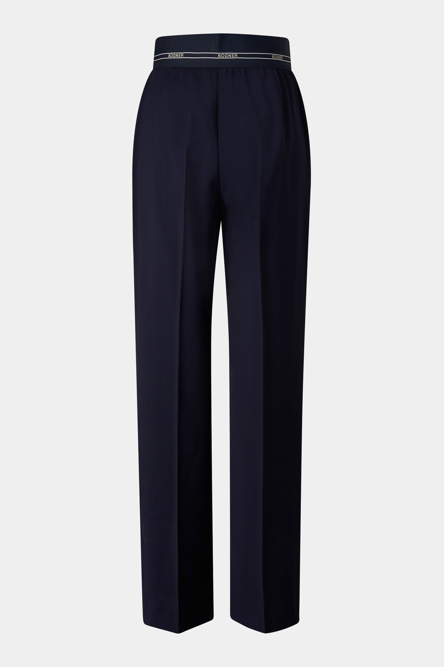 Terry virgin wool trousers Navy blue
