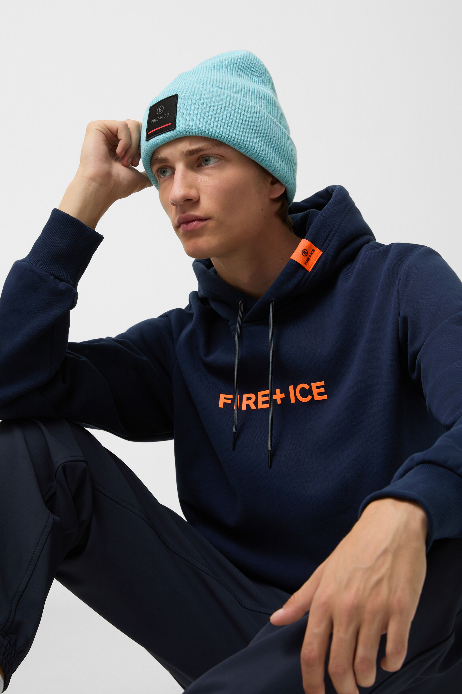 sweat &agrave; capuche Covell Bleu fonc&eacute;