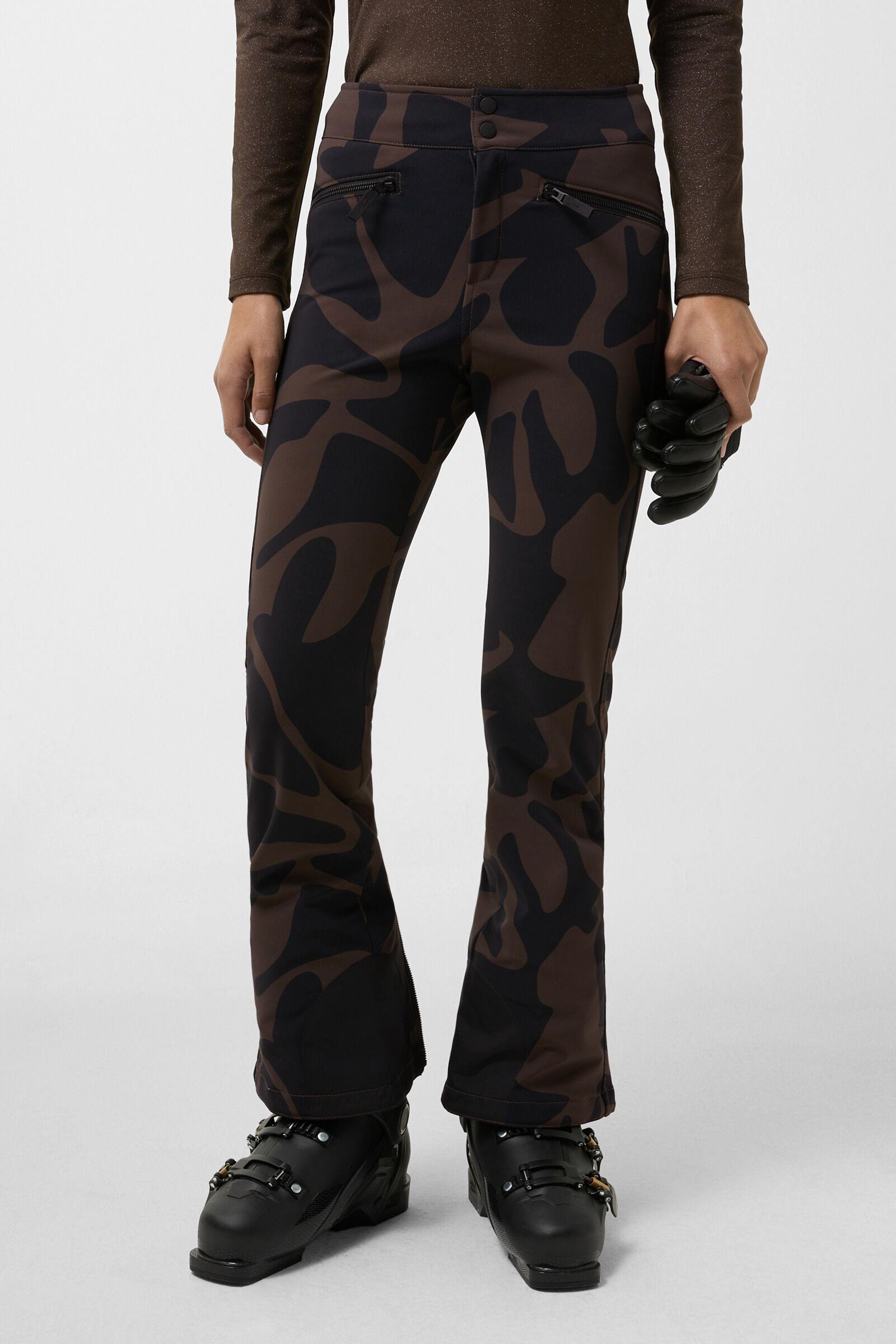 Skihose Ireen Chocolate/Schwarz