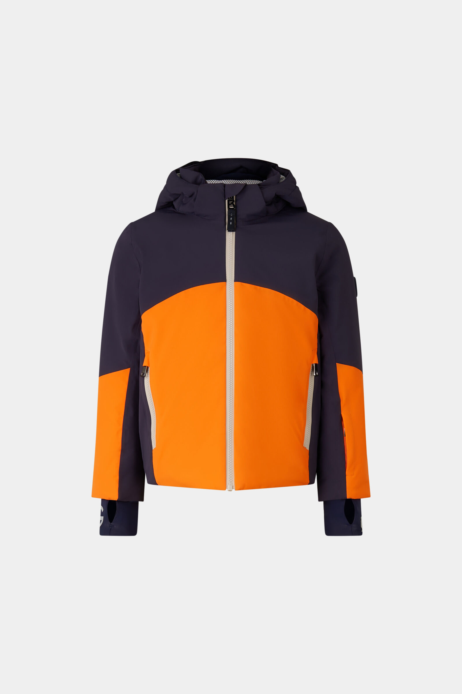 Kids ski jacket Justus Orange/navy blue