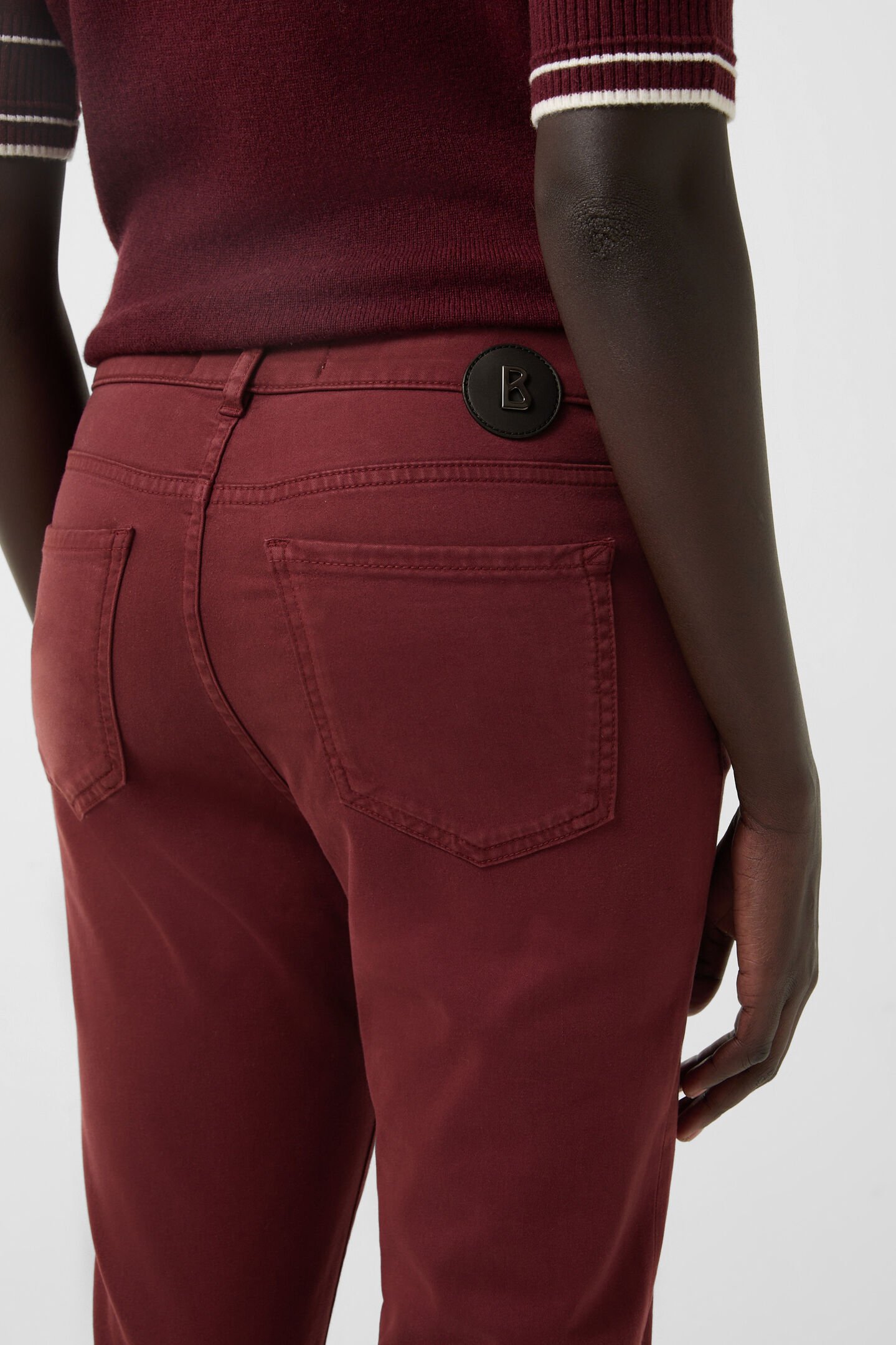 7/8 pants Julie Wine red