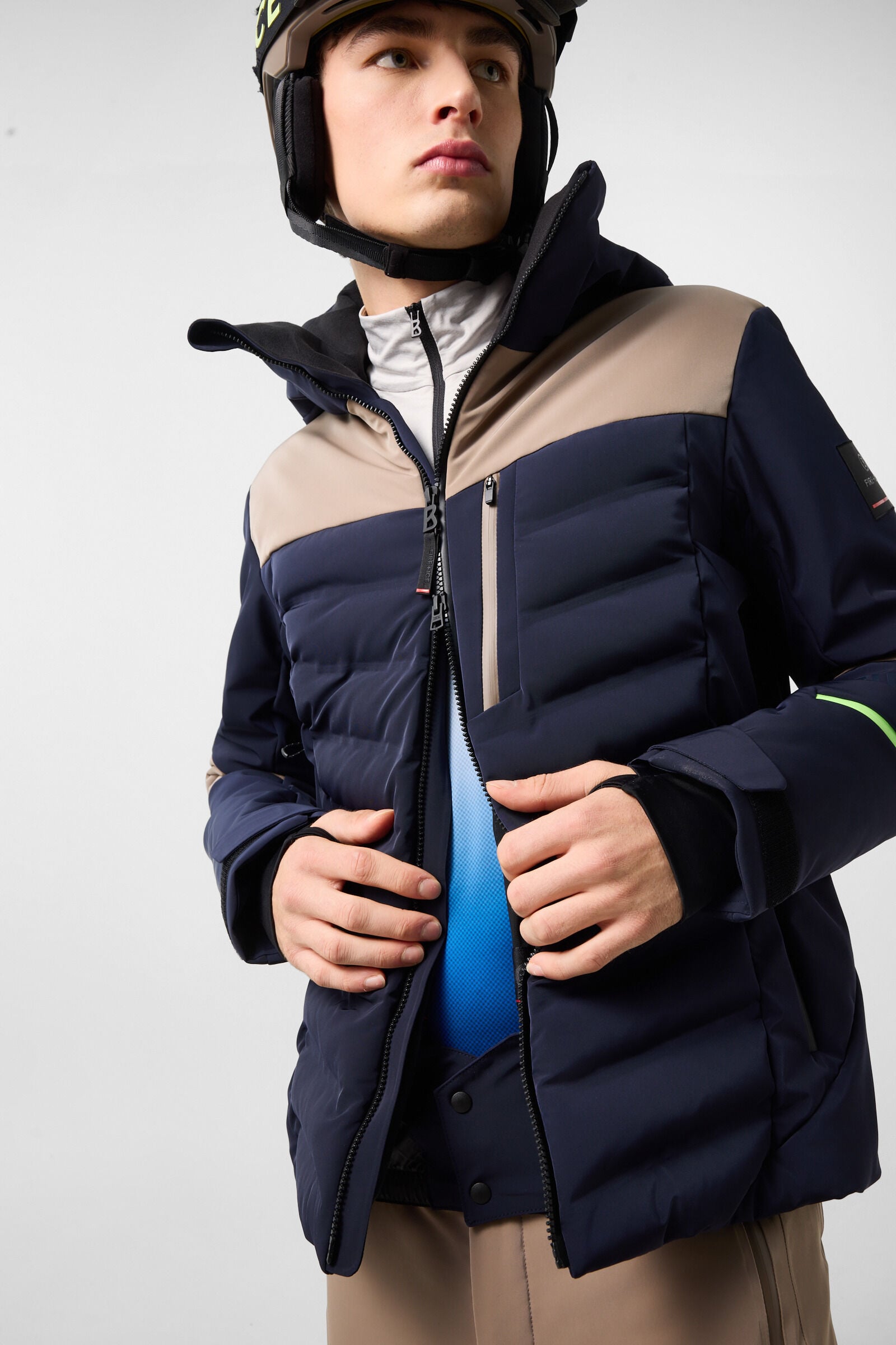 Radek Ski Jacket Navy/Taupe