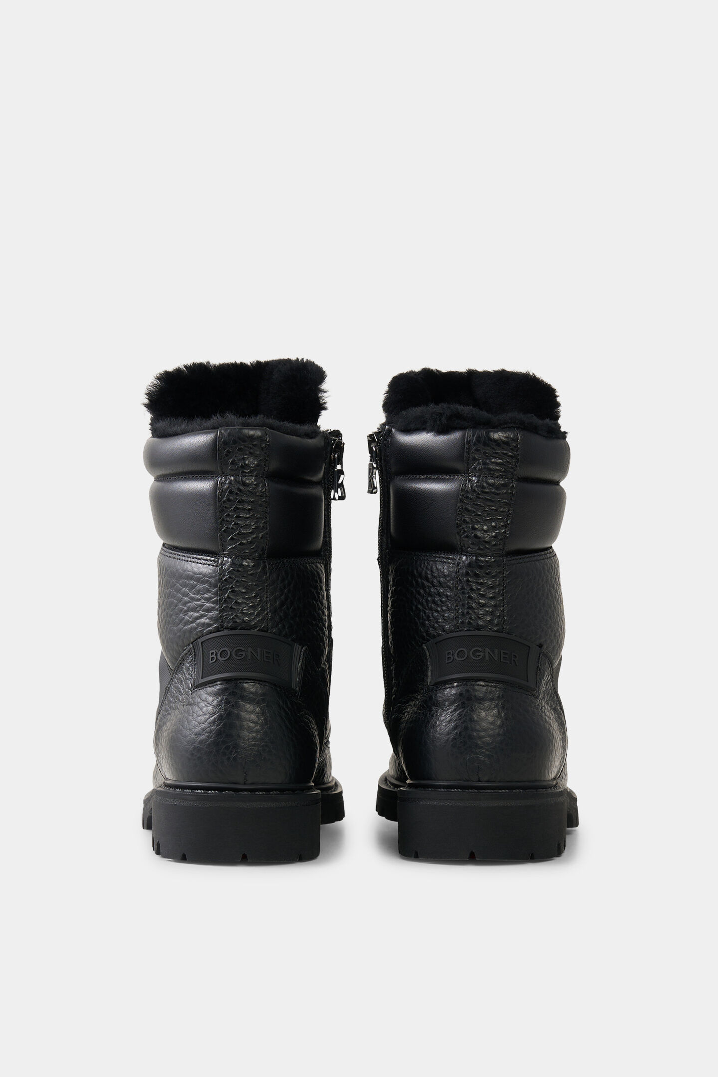 Lace-up boots Helsinki with spikes Black