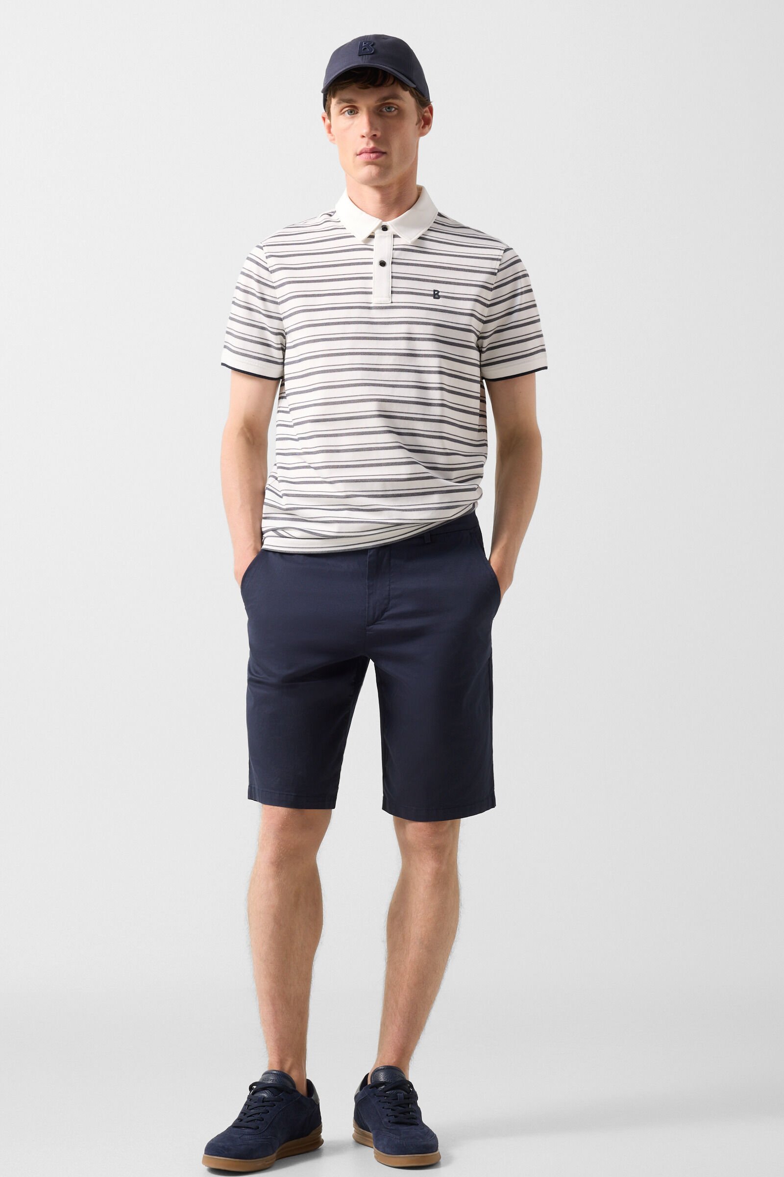 Timo polo shirt Black/Off-White