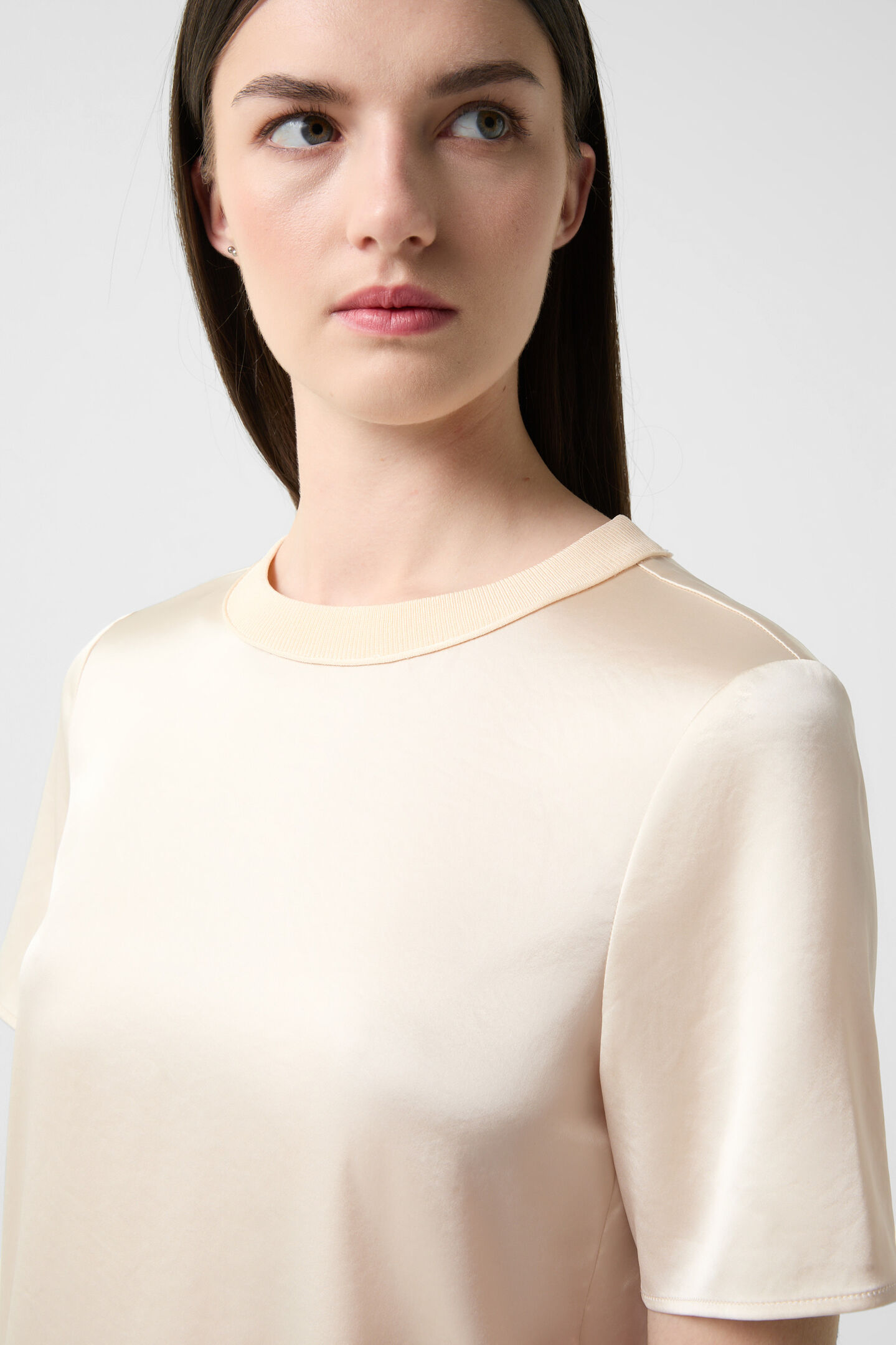 Satin shirt Dylan Cream