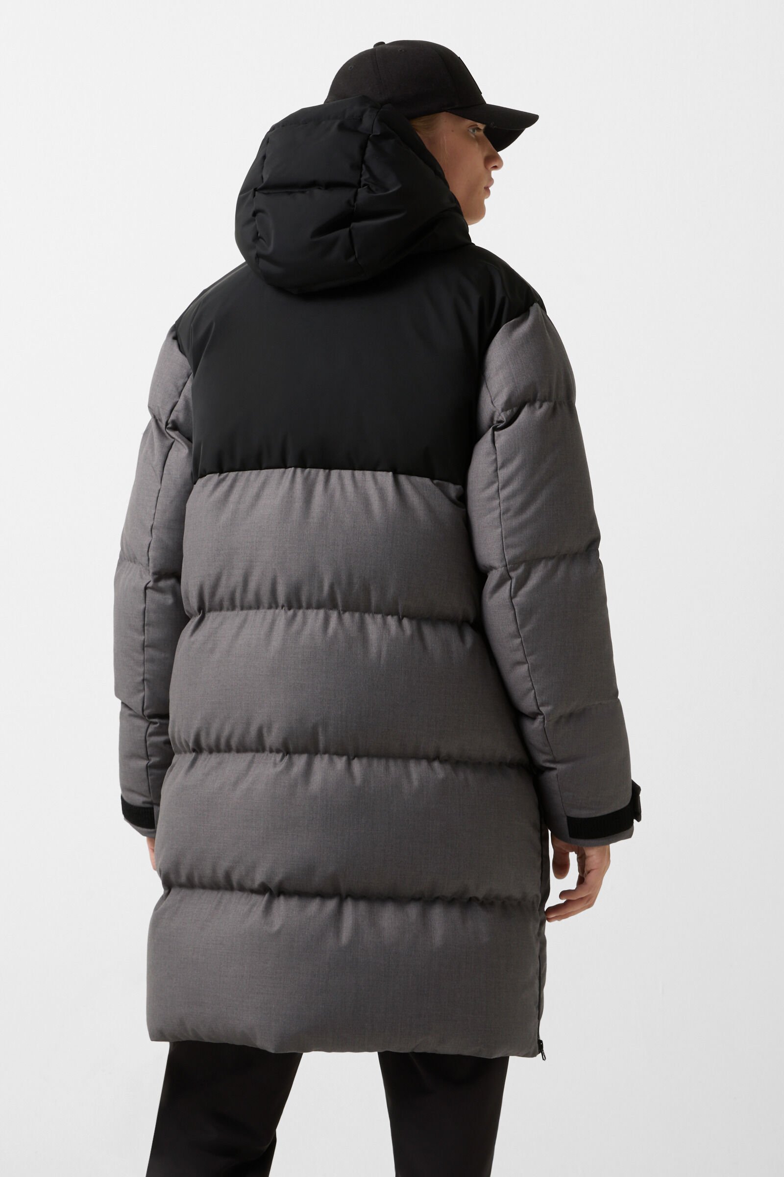 Walt down coat Grey/black