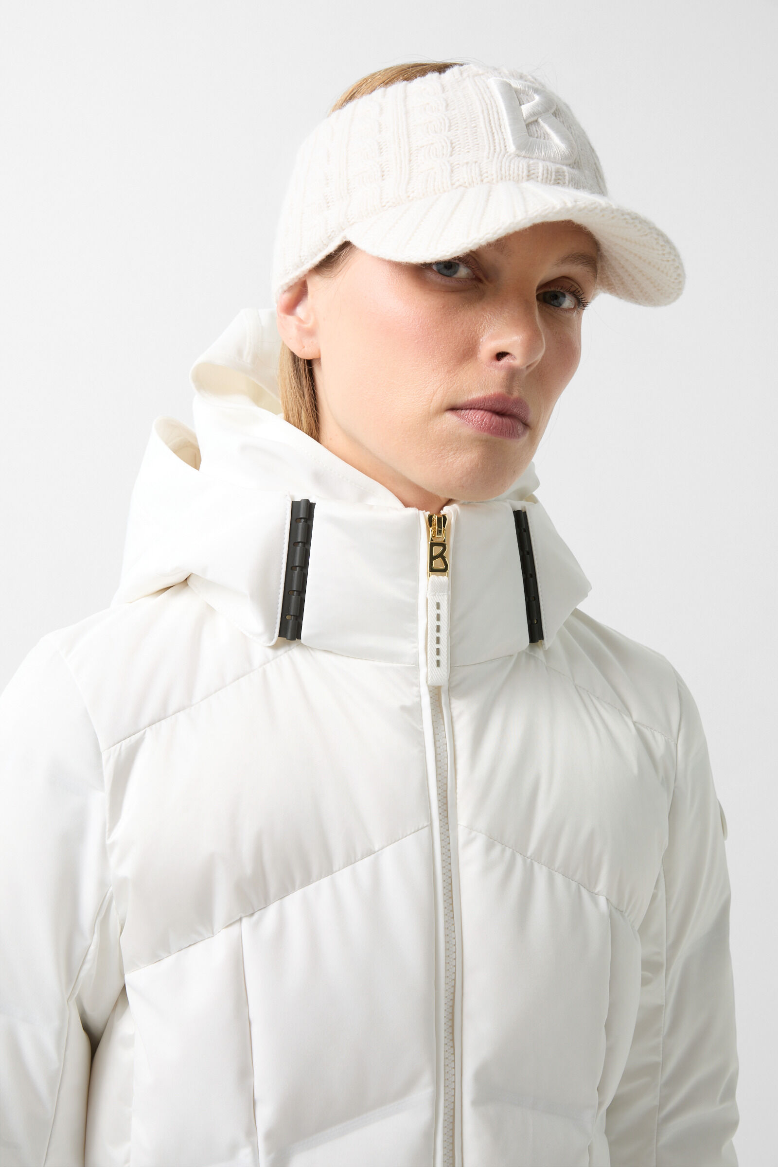 Delin down ski jacket White