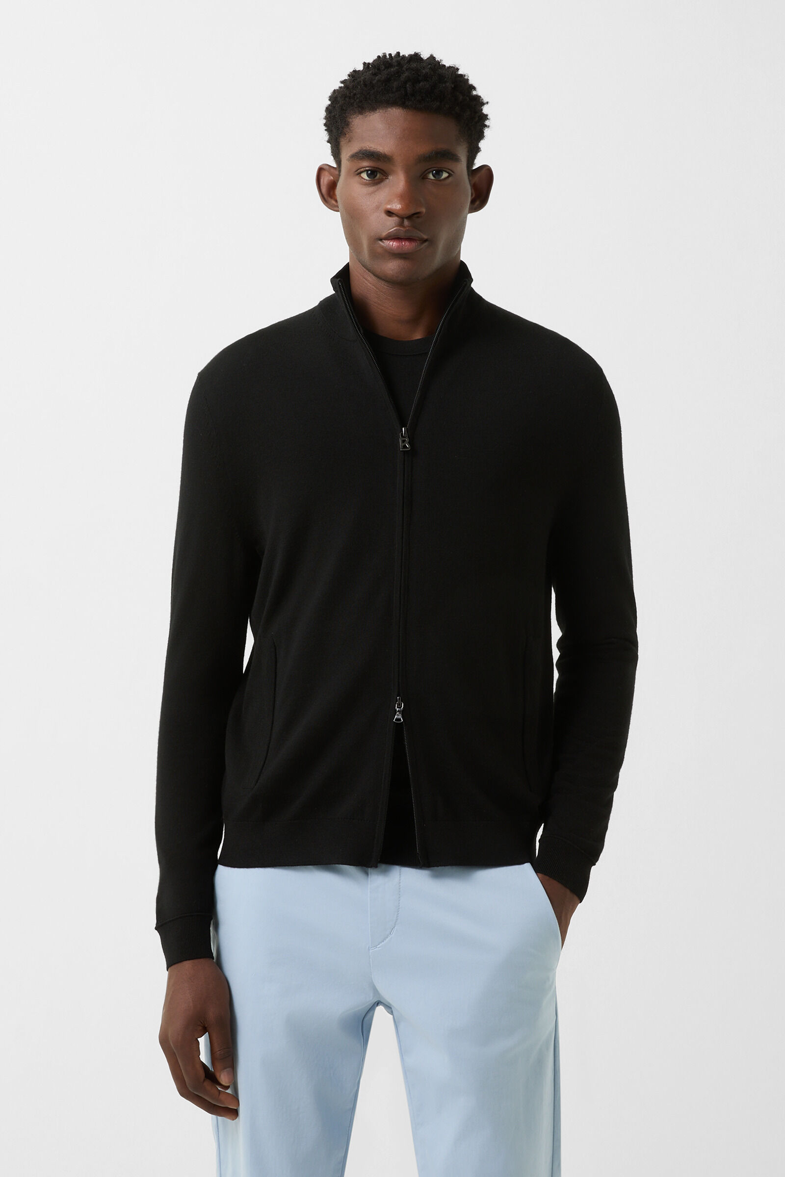 Knit jacket Oscar Black