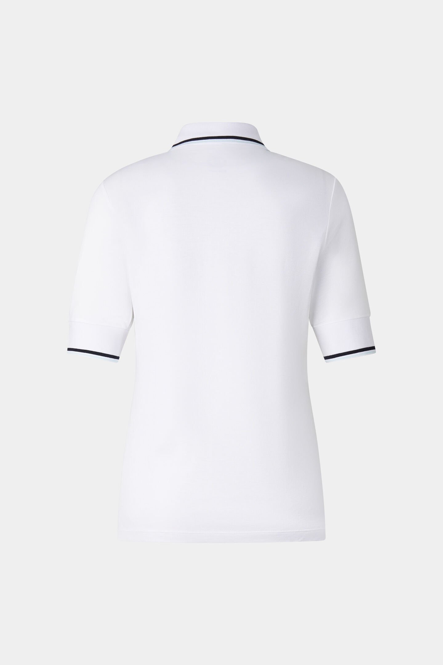 Polo &agrave; col roul&eacute; Elenor Blanc