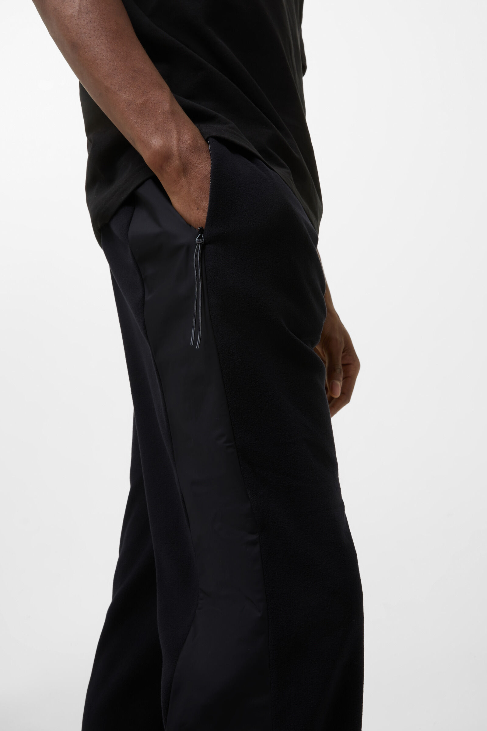 Broder fleece trousers Black