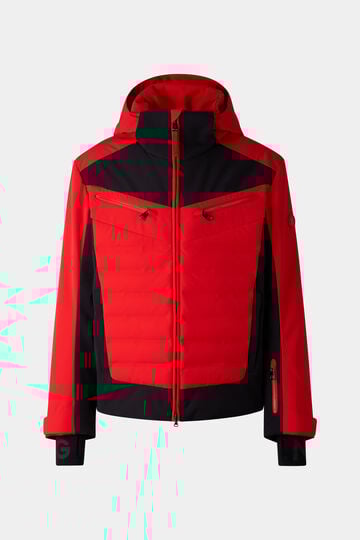 Ski-Daunenjacke Feliks Rot/Schwarz Ski-Daunenjacke Feliks Rot/Schwarz