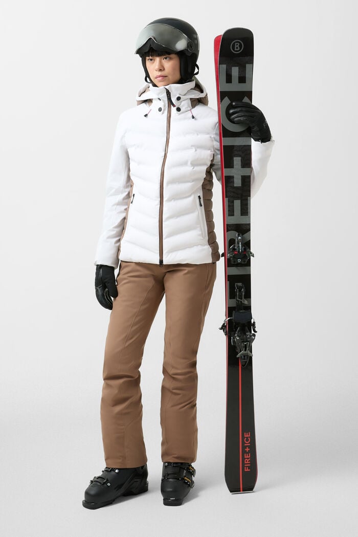 Janka ski jacket White/brown Janka ski jacket White/brown